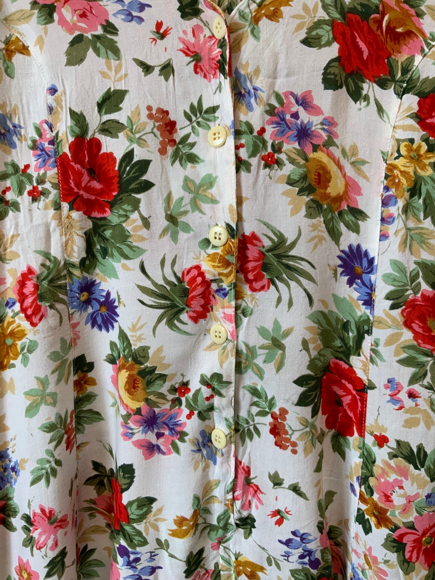 Combinaison Short à fleurs Vintage 1990- T40