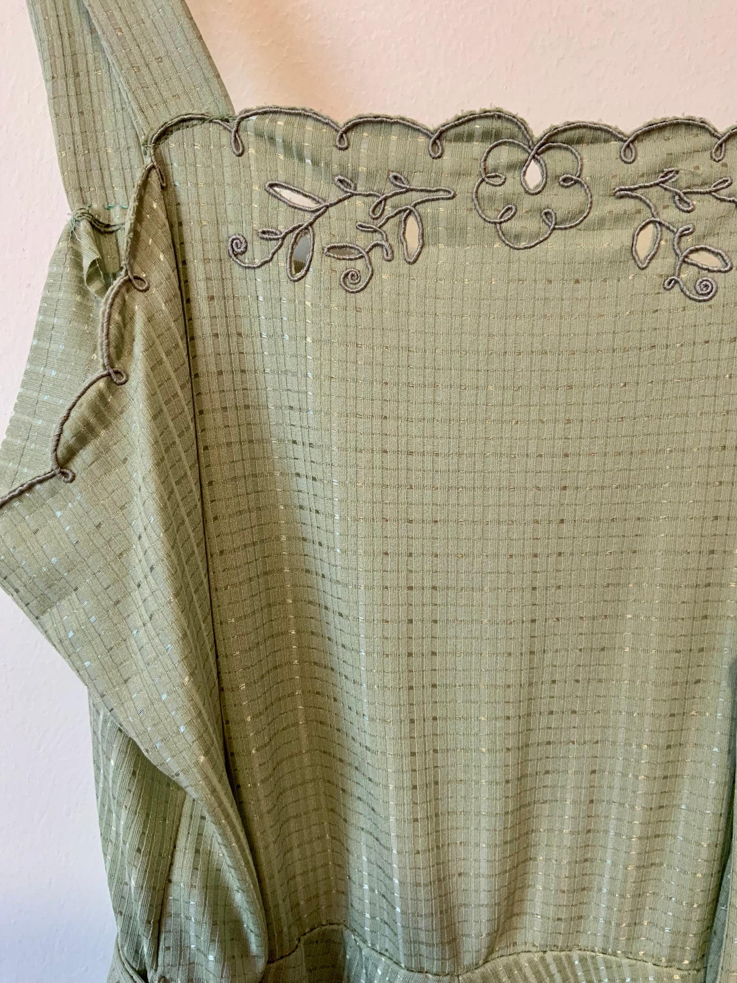 Ensemble Beauté 1960/70 Robe longue patineuse et sa veste Vintage - T44