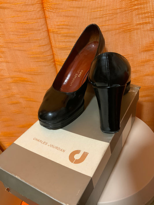 Charles Jourdan 1970 Vintage Modèle Concorde Talons