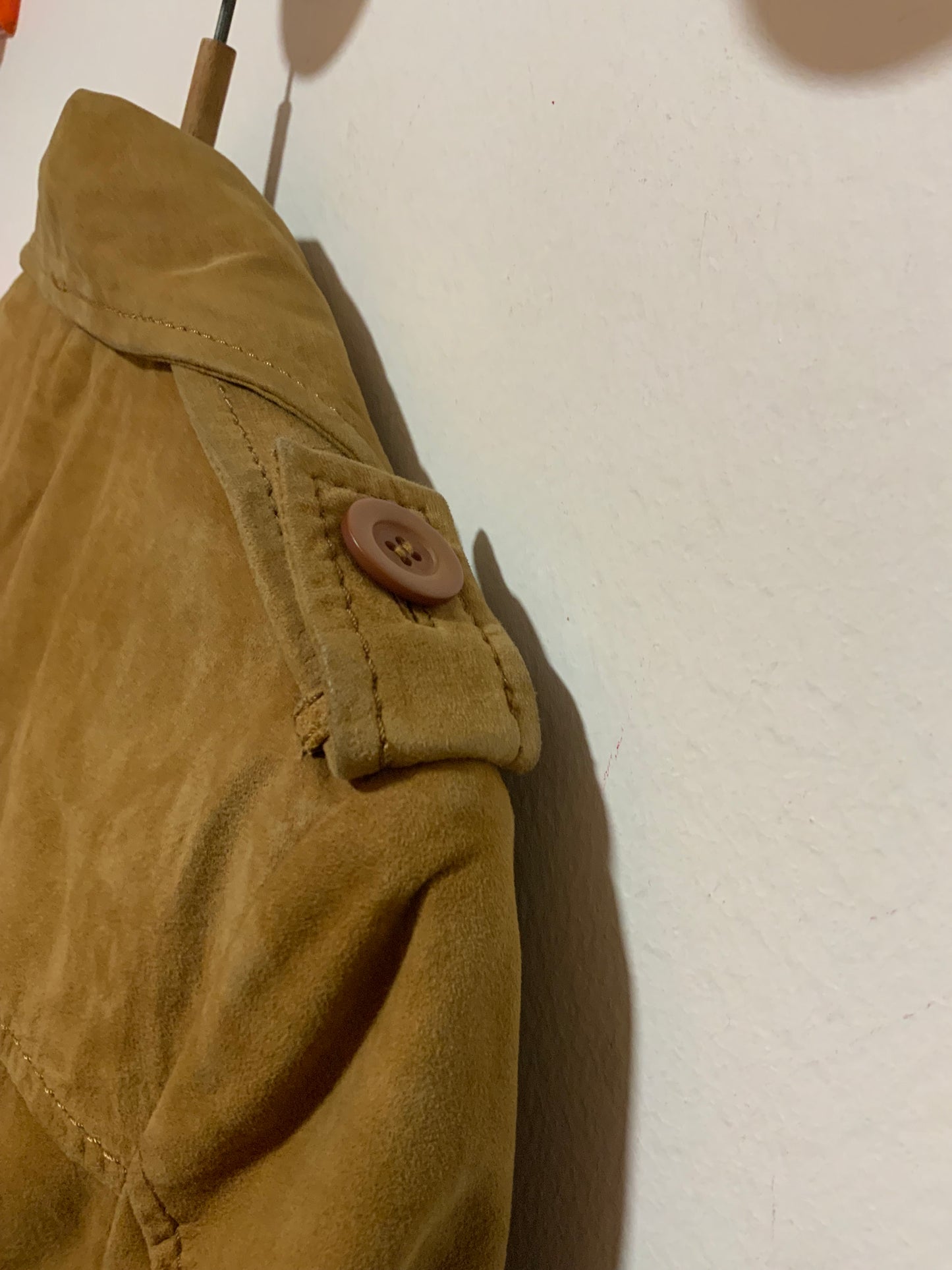 Trench en Cuir Daim marron Vintage 1990- T40