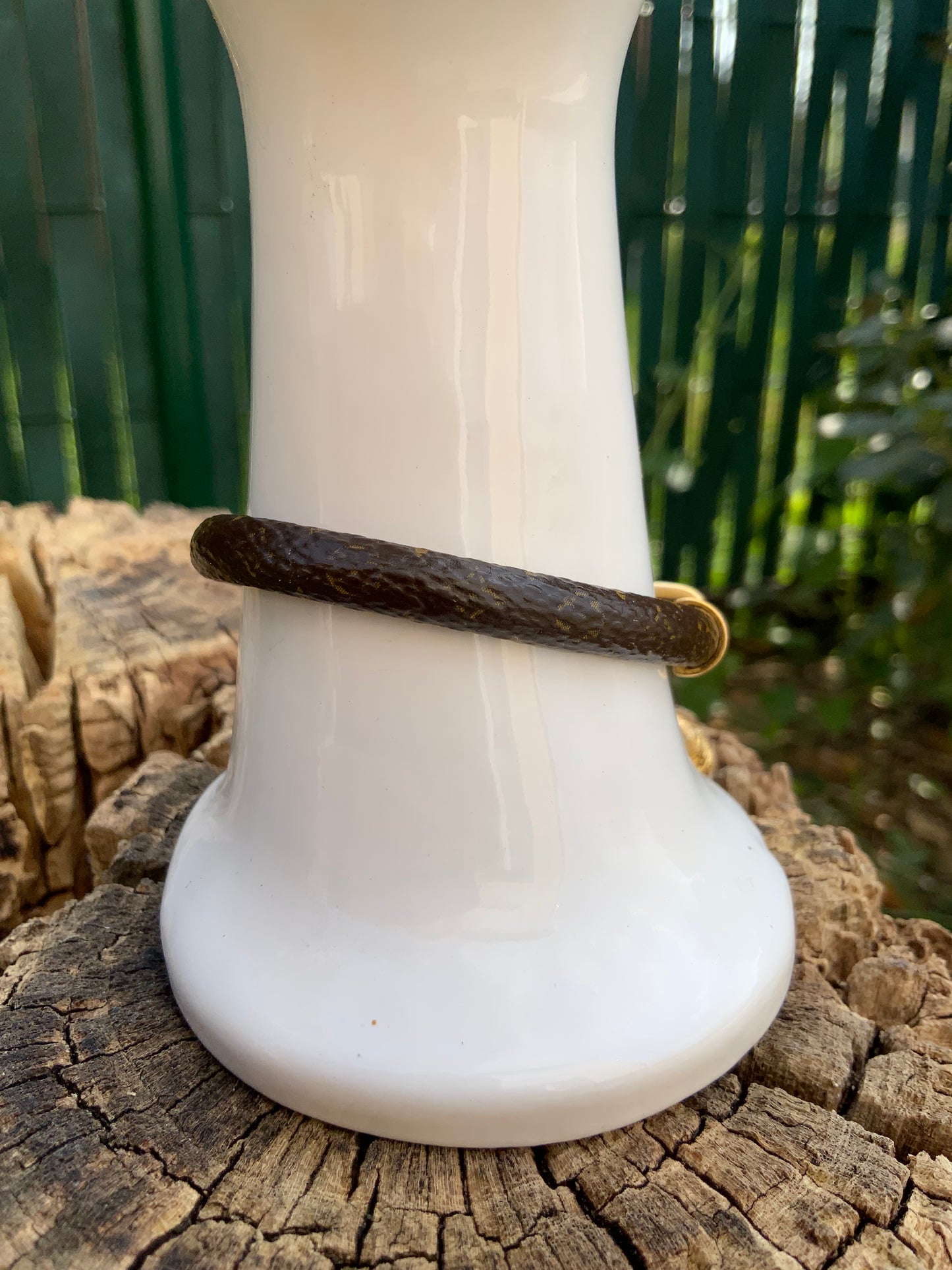 Bracelet Louis Vuitton Alma Cuir Monogrammé Luxe