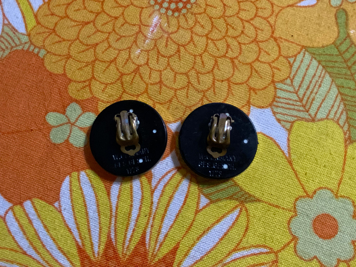 Boucles d’oreilles Disco Originales Vintage 1980 West Germany