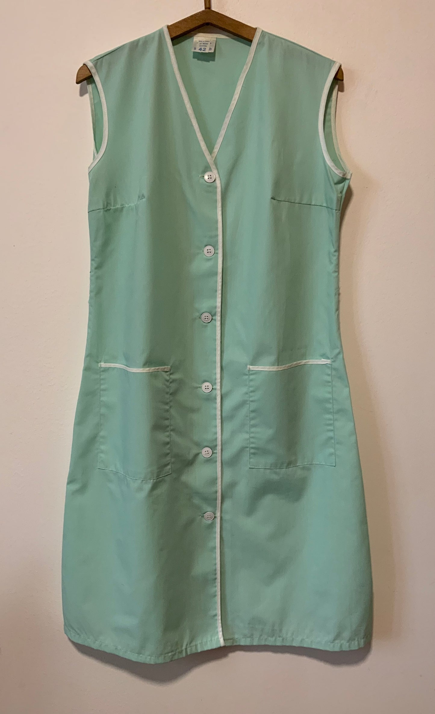 Robe Blouse Boutonnée Vintage France Deadstock