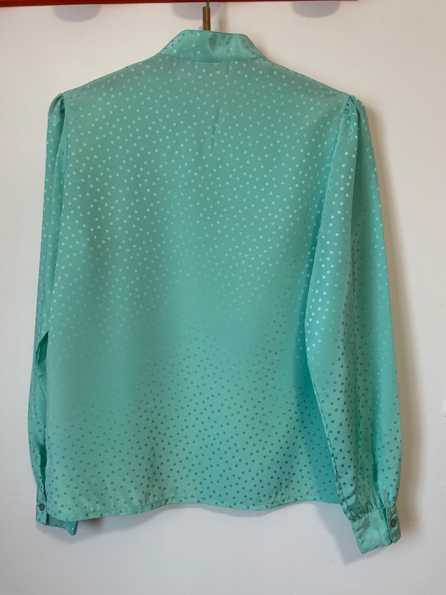 Superbe Chemisier Vintage 1980 Couleur menthe- T38