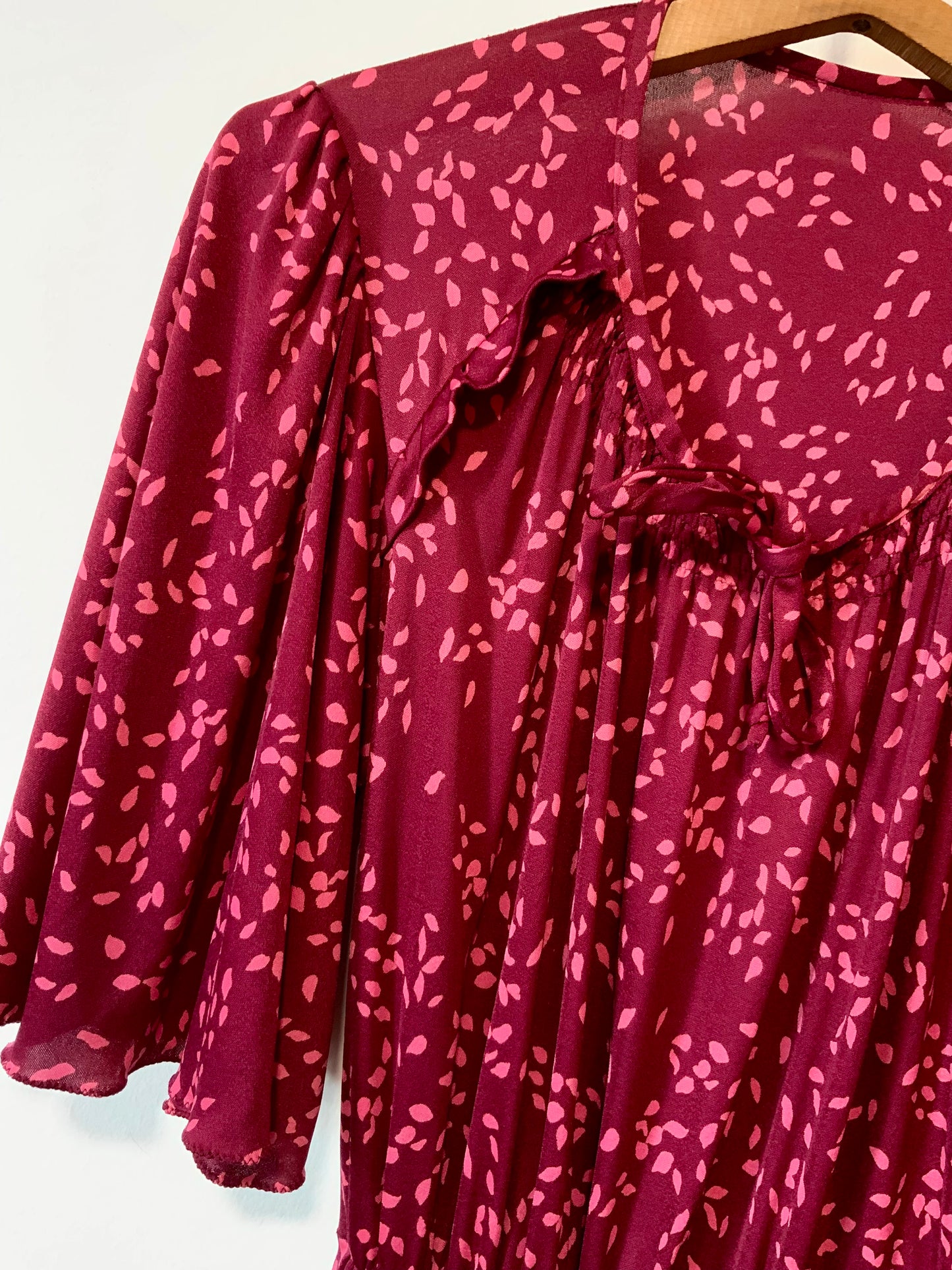 Robe élégante grandes manches Vintage- T42