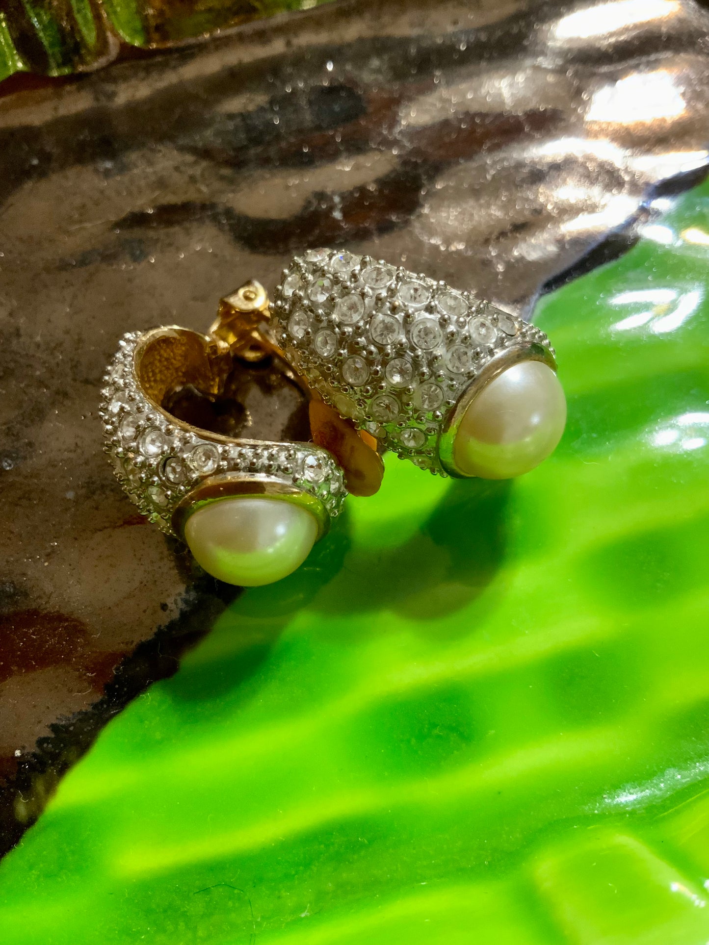 Boucles d’oreilles Anciennes Plaquées
