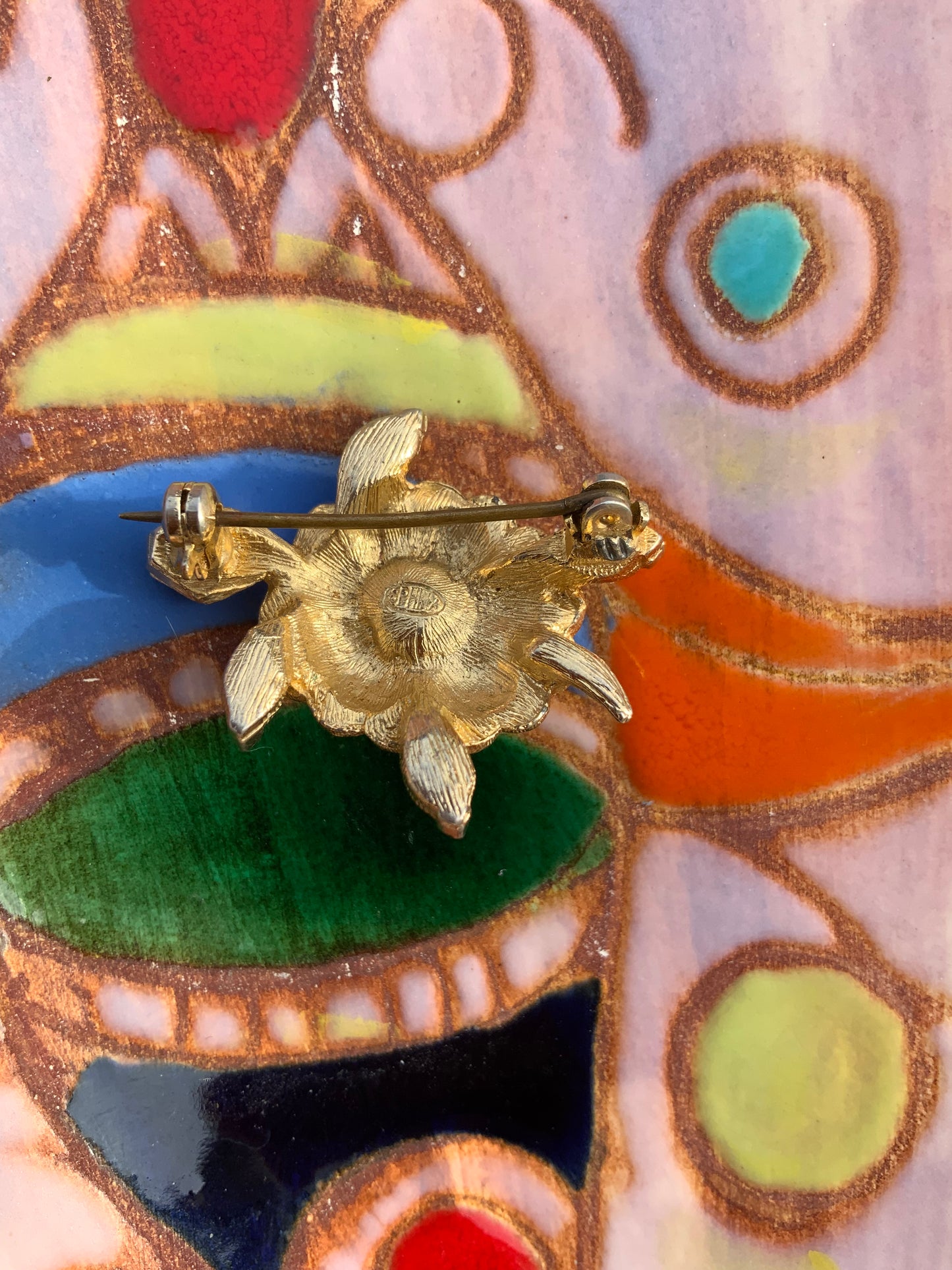 Ravissante Broche Tortue Vintage signée Sphynx