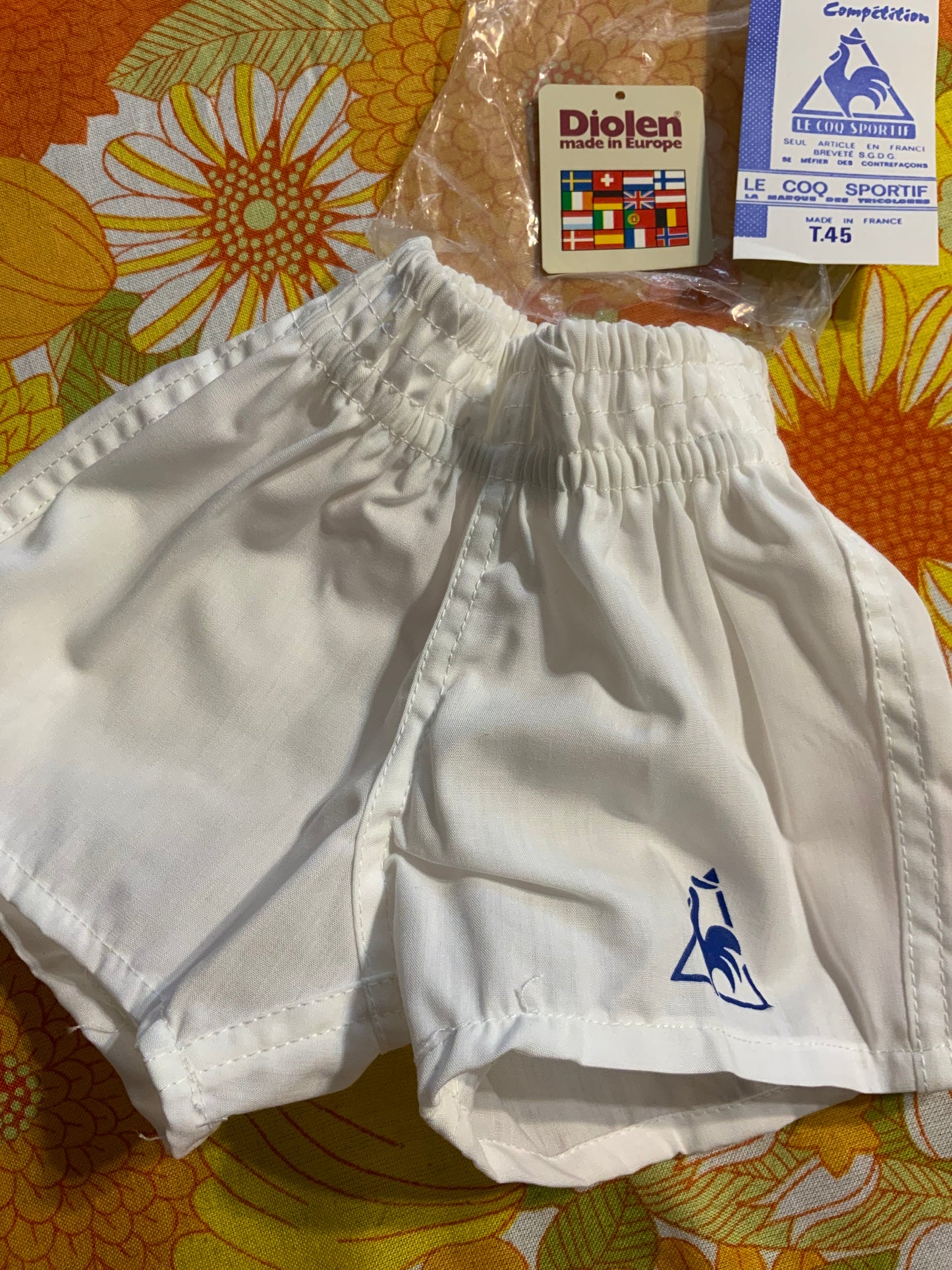 Short bébé Neuf 1970/80 Le CoQ sportif