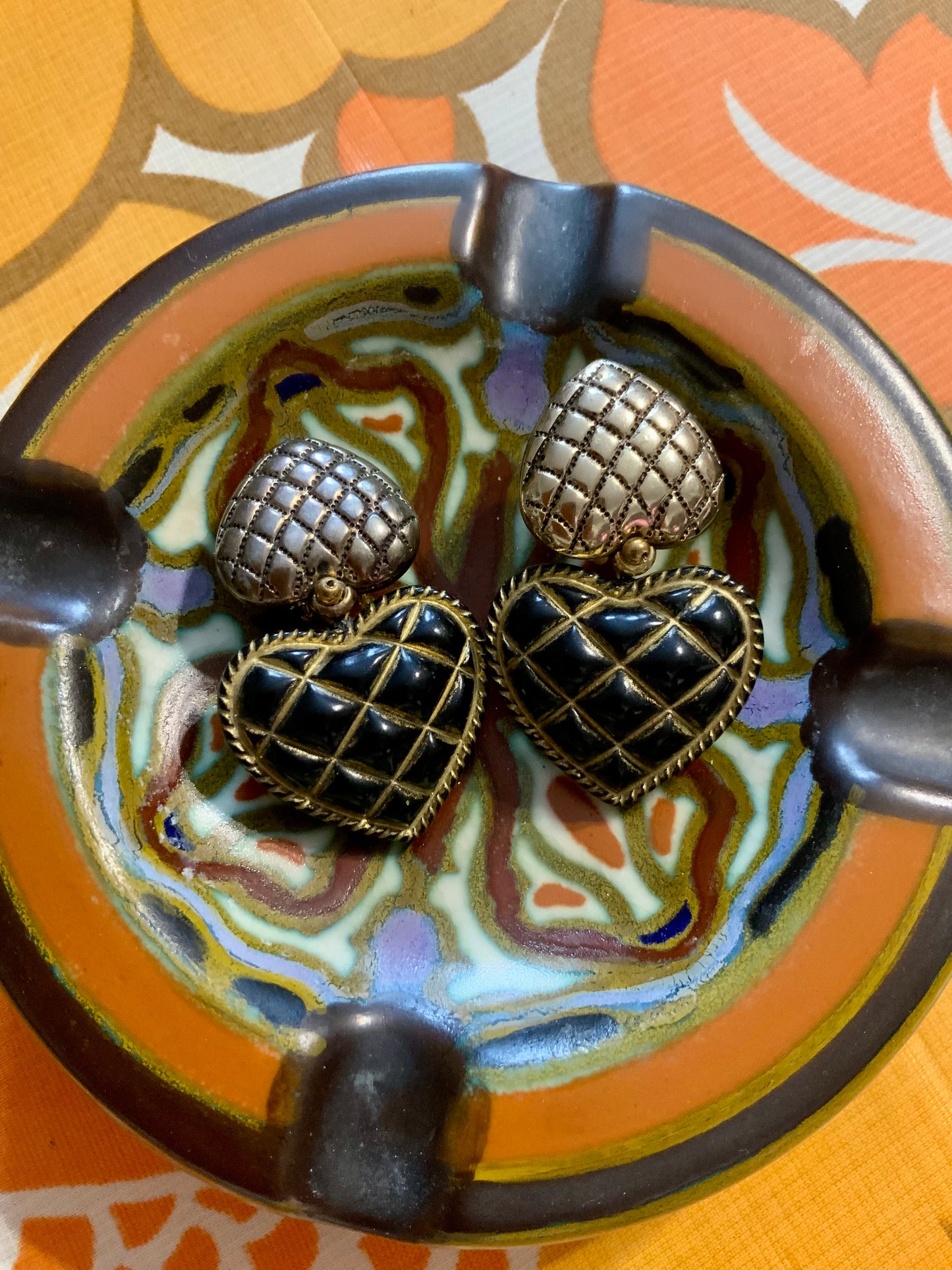 Boucles d’oreilles Coeurs Vintage-