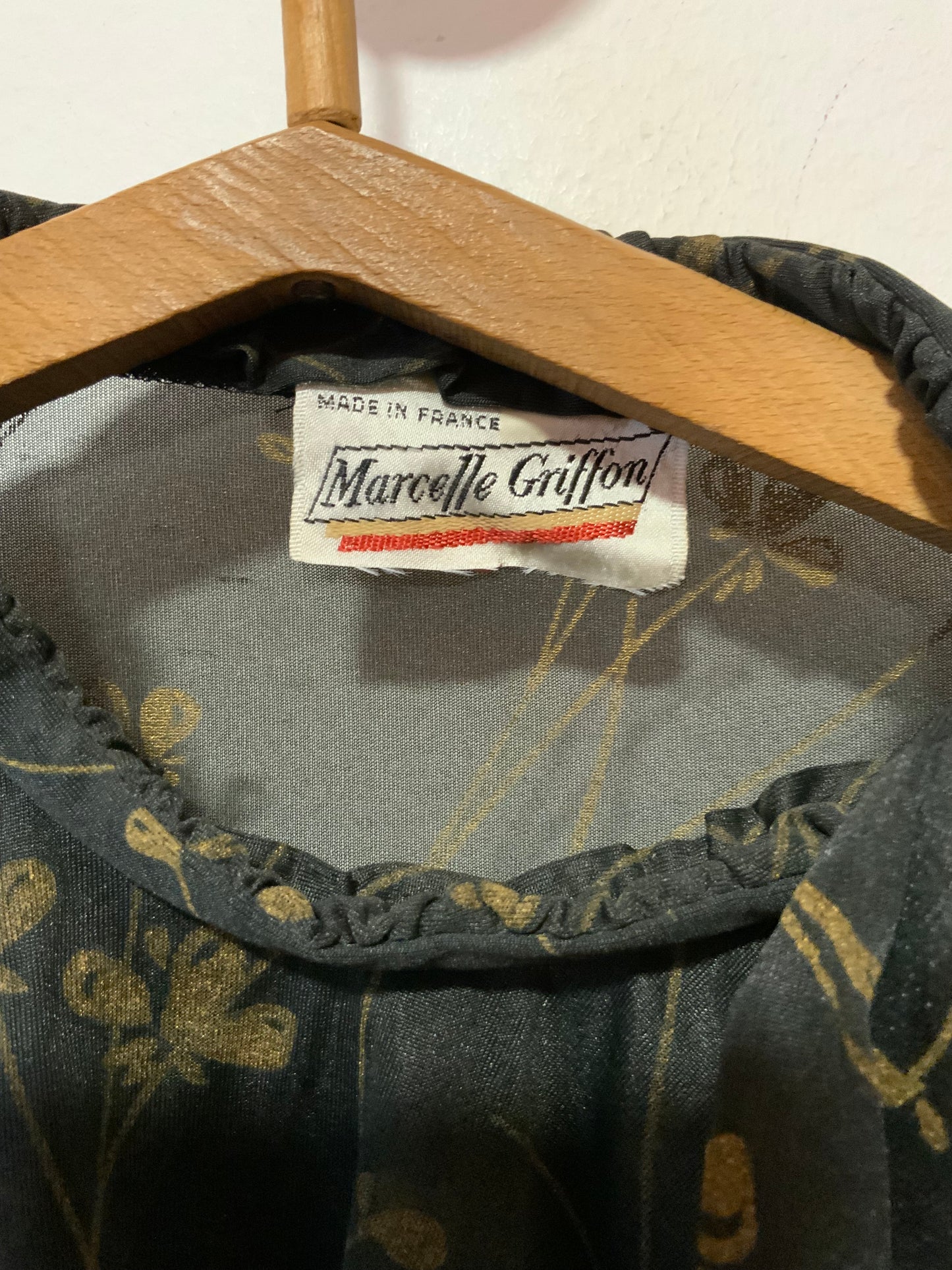 Robe en voile à Fleurs M.Griffon Vintage France- T40