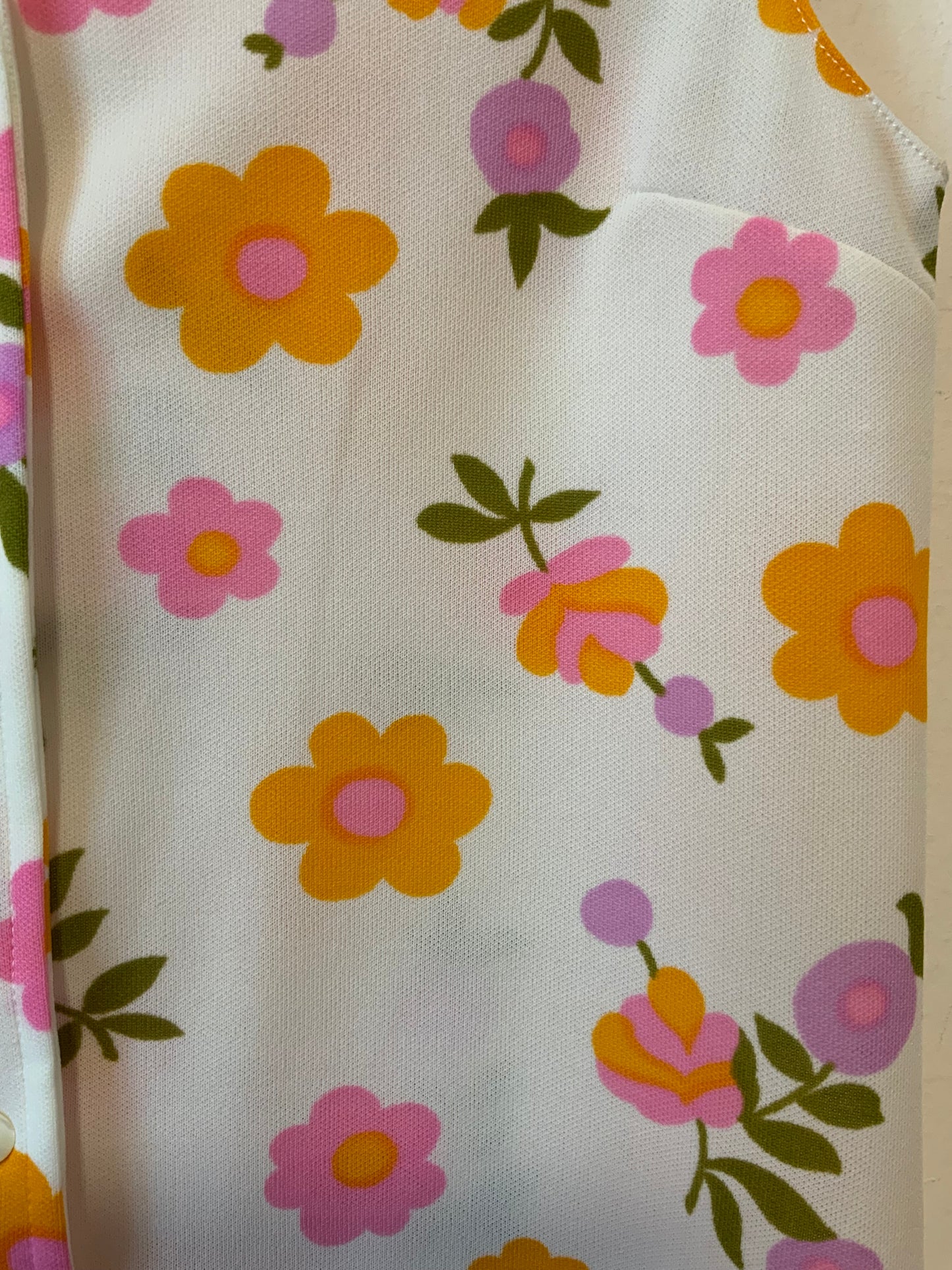 Mini Robe Trapèze Vintage 1970 a fleurs- T36.