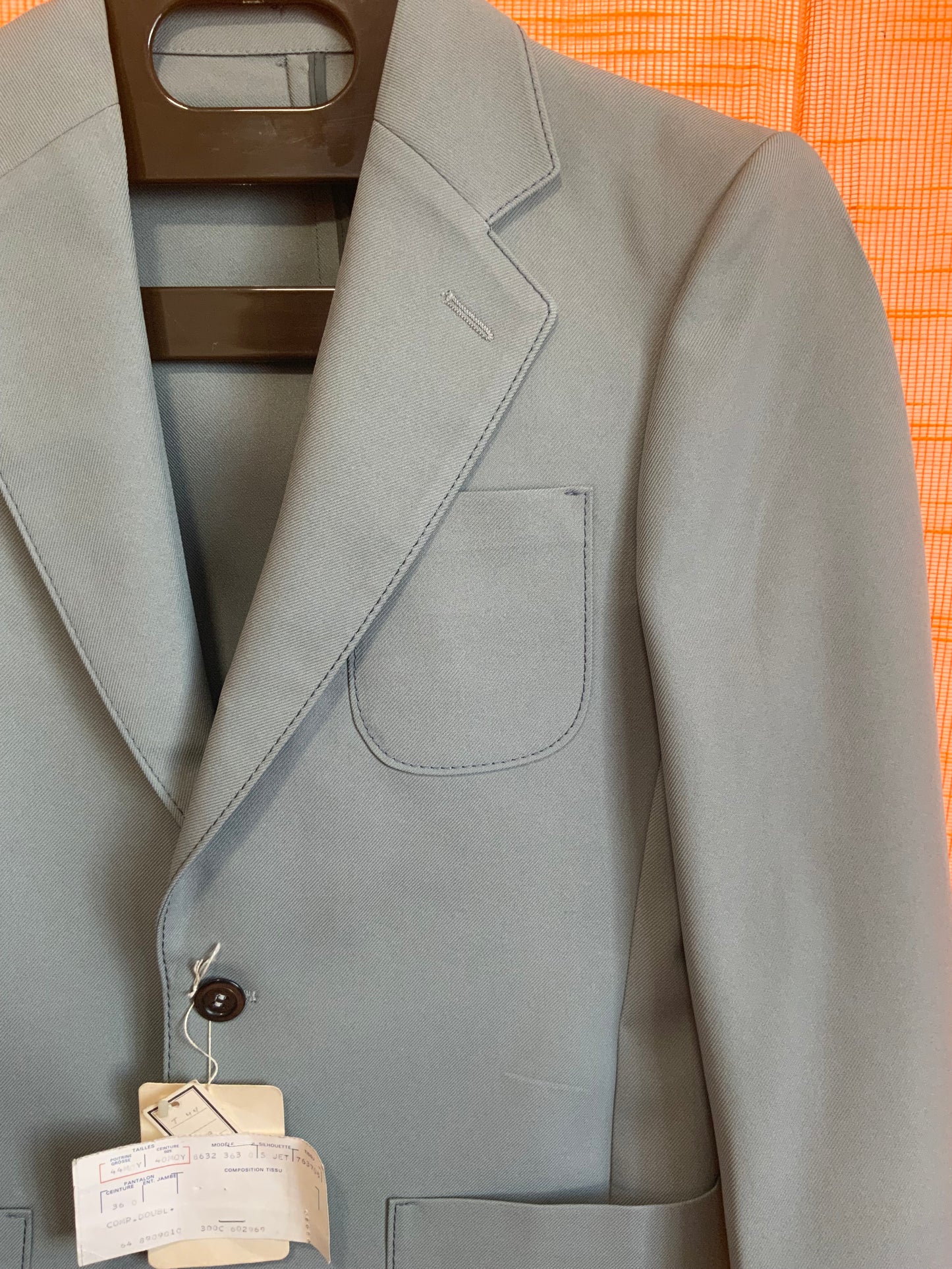 Ensemble costume pattes d’éléphant Neuf Vintage 1970 Rareté- T36