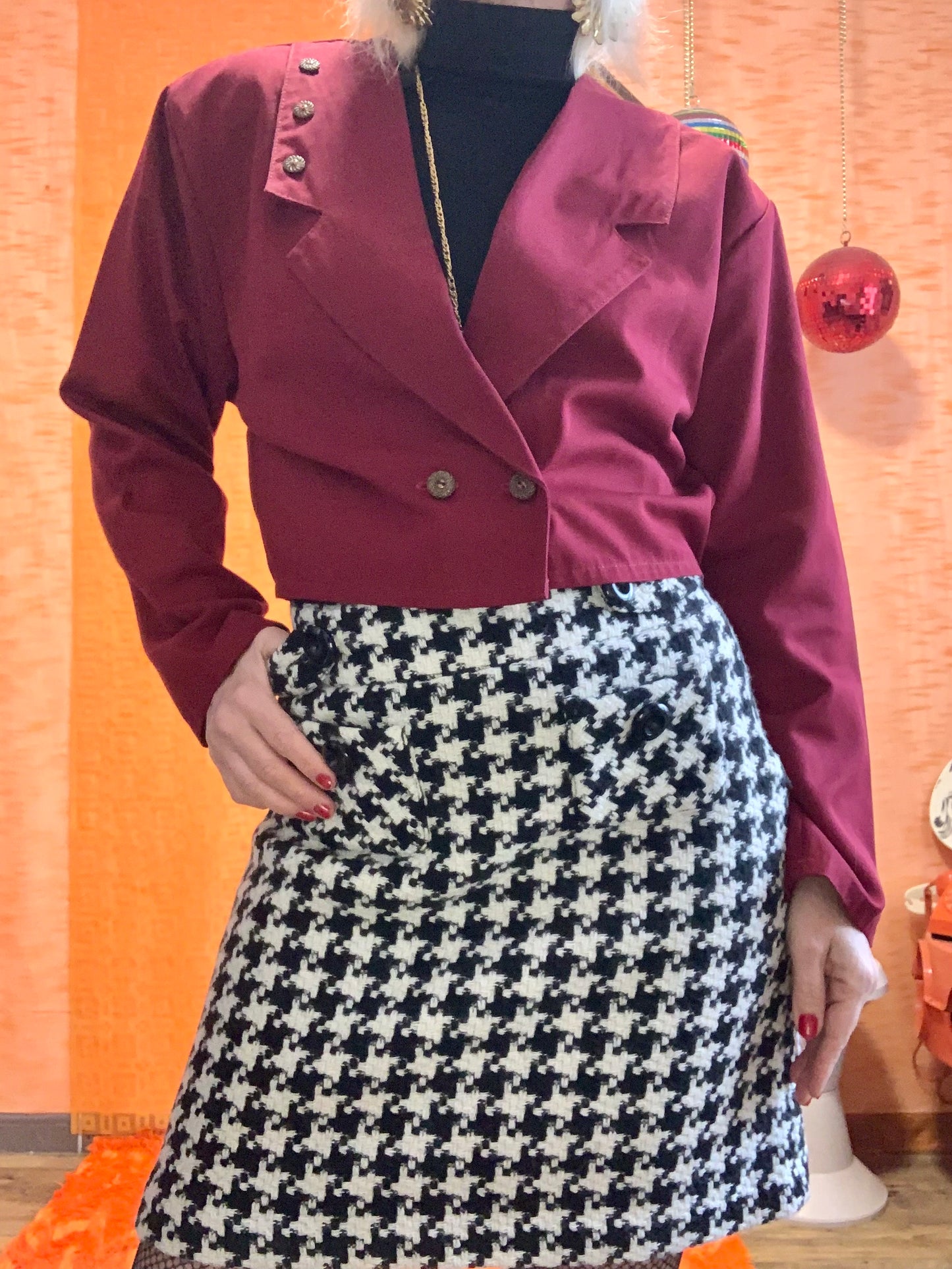 Veste courte Épaulettes Vintage Fin 80’