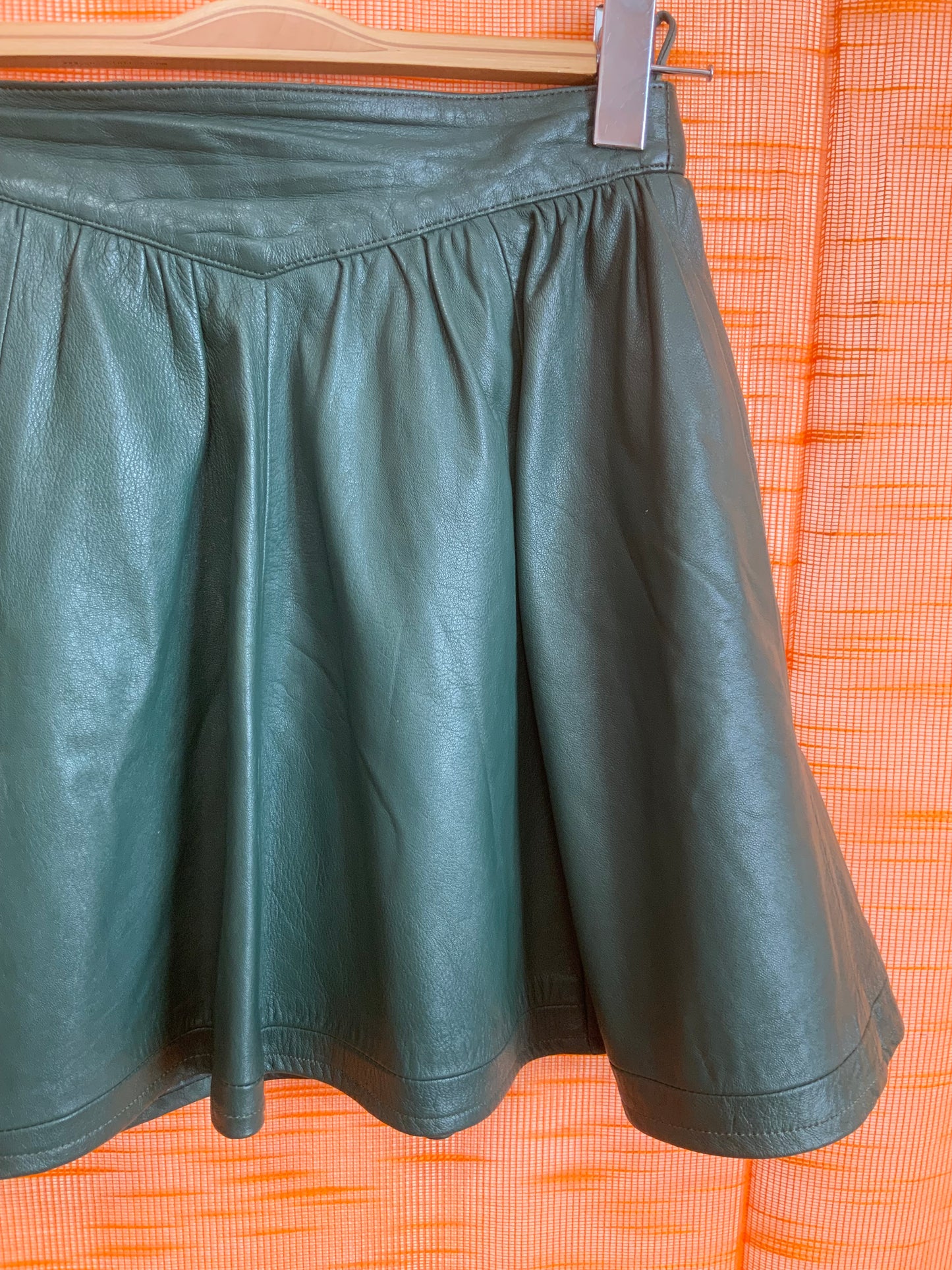 Mini Jupe patineuse Cuir Vintage 1980 Modèle rare - T34/36