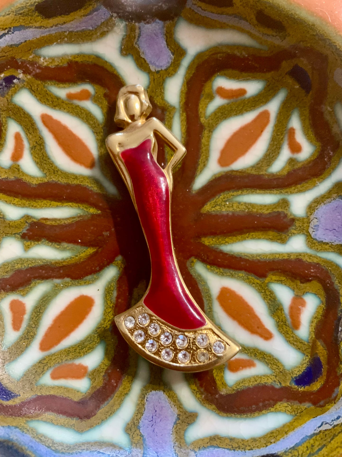 Broche Vintage Femme 1990-