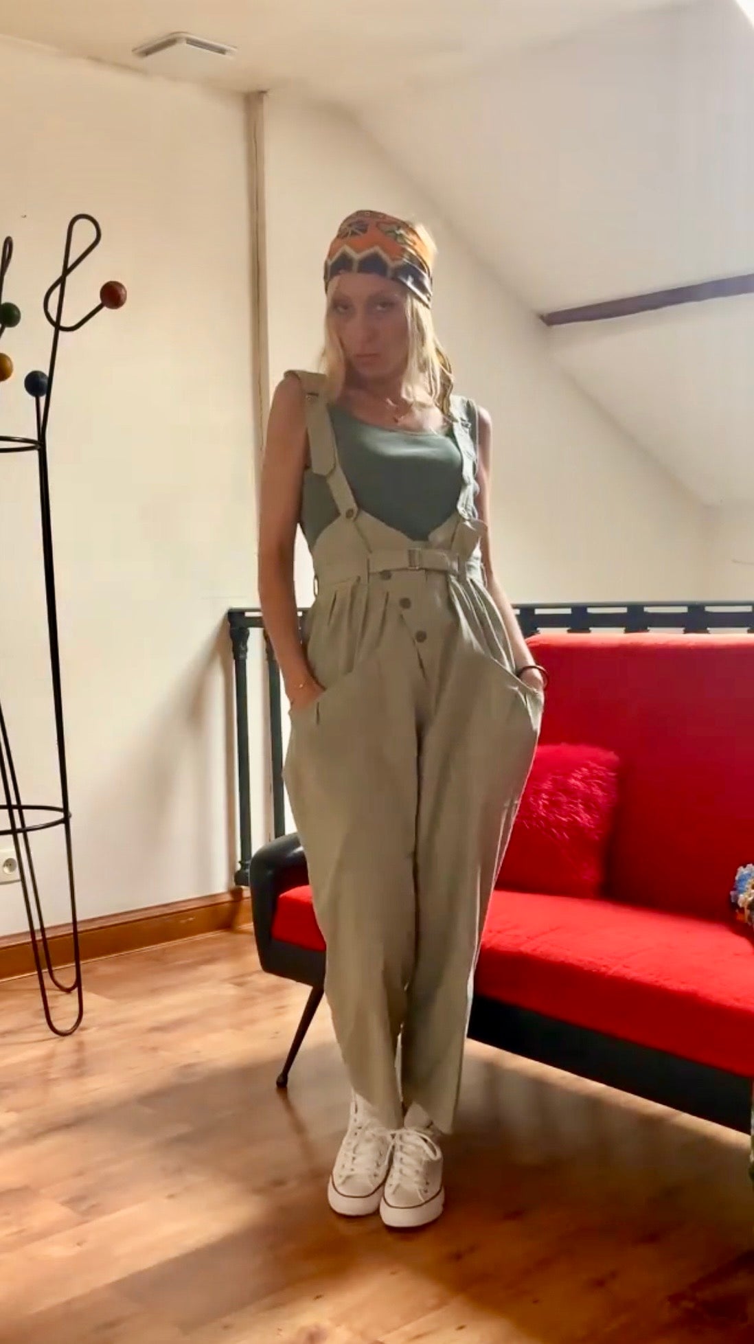 Salopette Originale Mode Vintage 1980- T38