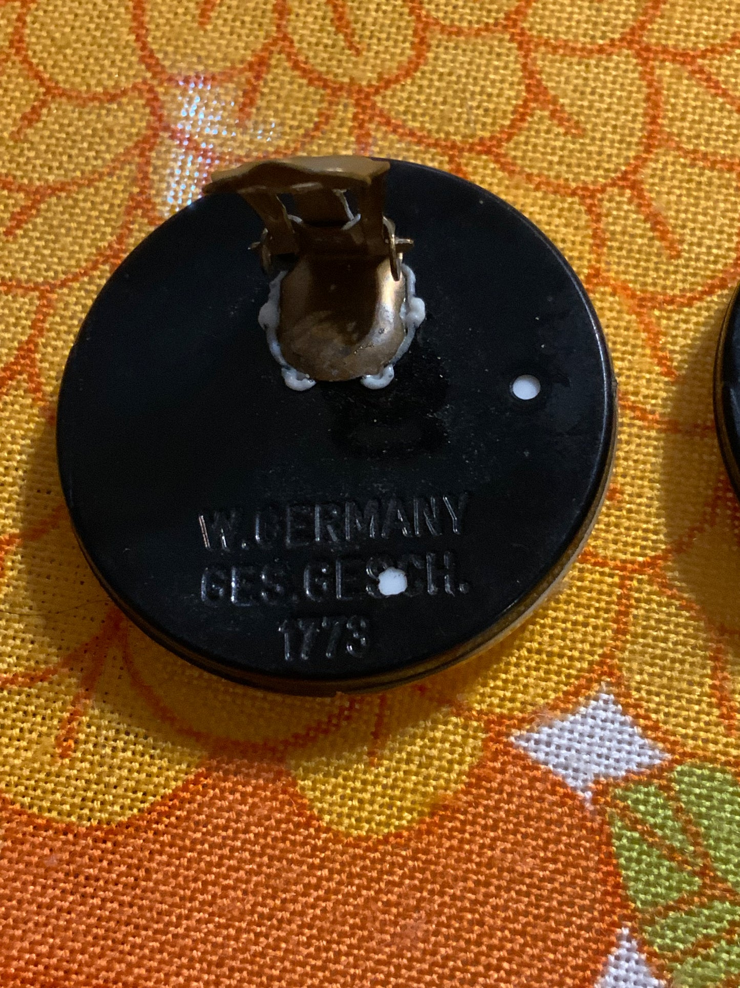 Boucles d’oreilles Disco Originales Vintage 1980 West Germany