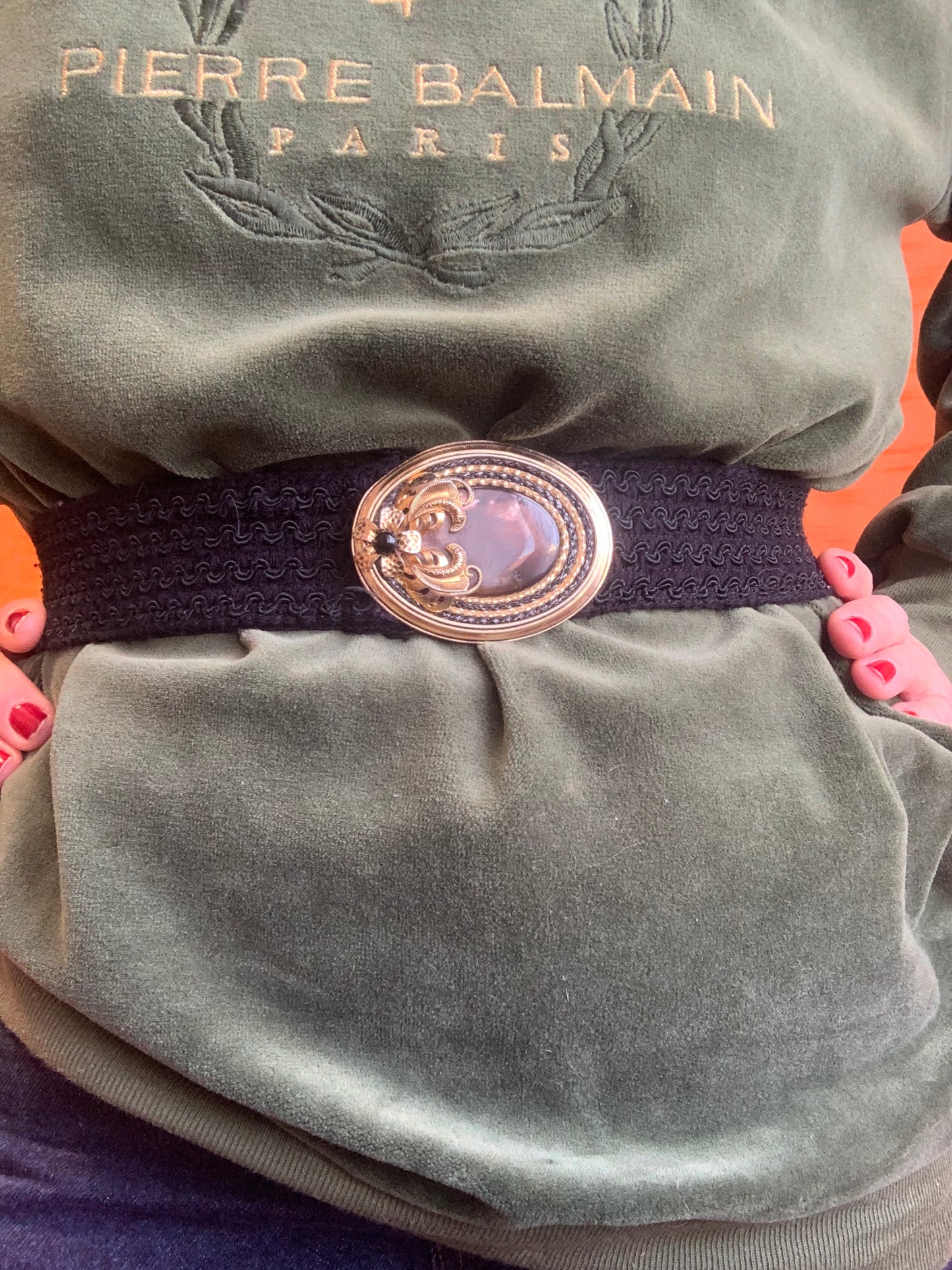 Ceinture Elastique Ancienne Vintage chic-T36/38