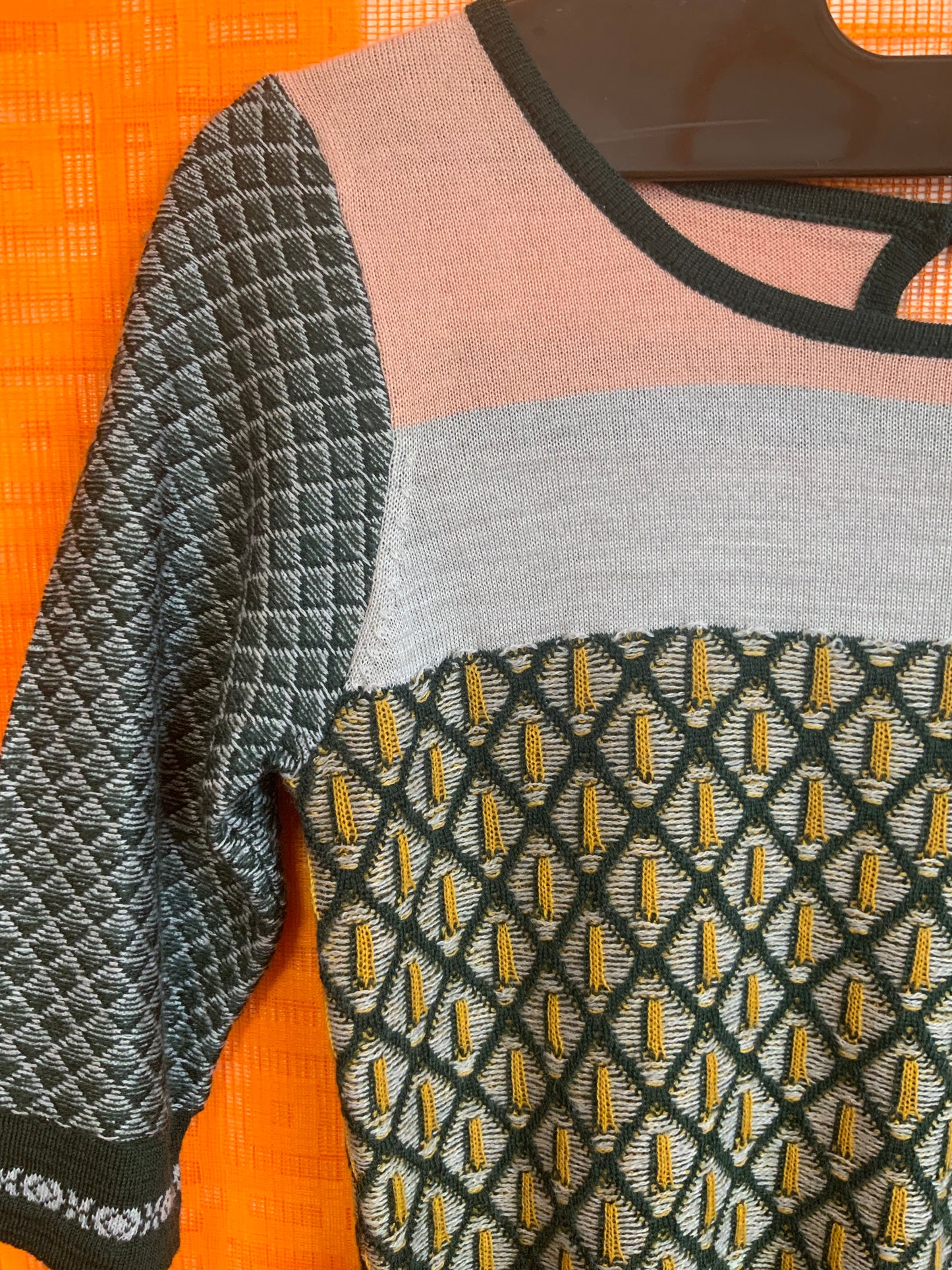 Ensemble Vintage 2000’ Jupe droite et son pull Laine - T34/36