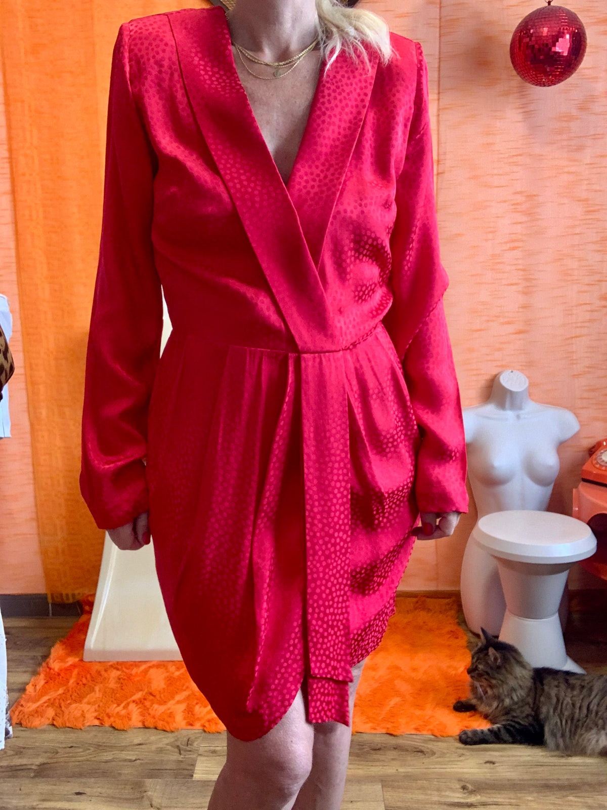 Robe The Kooples Rouge Neuve- T1