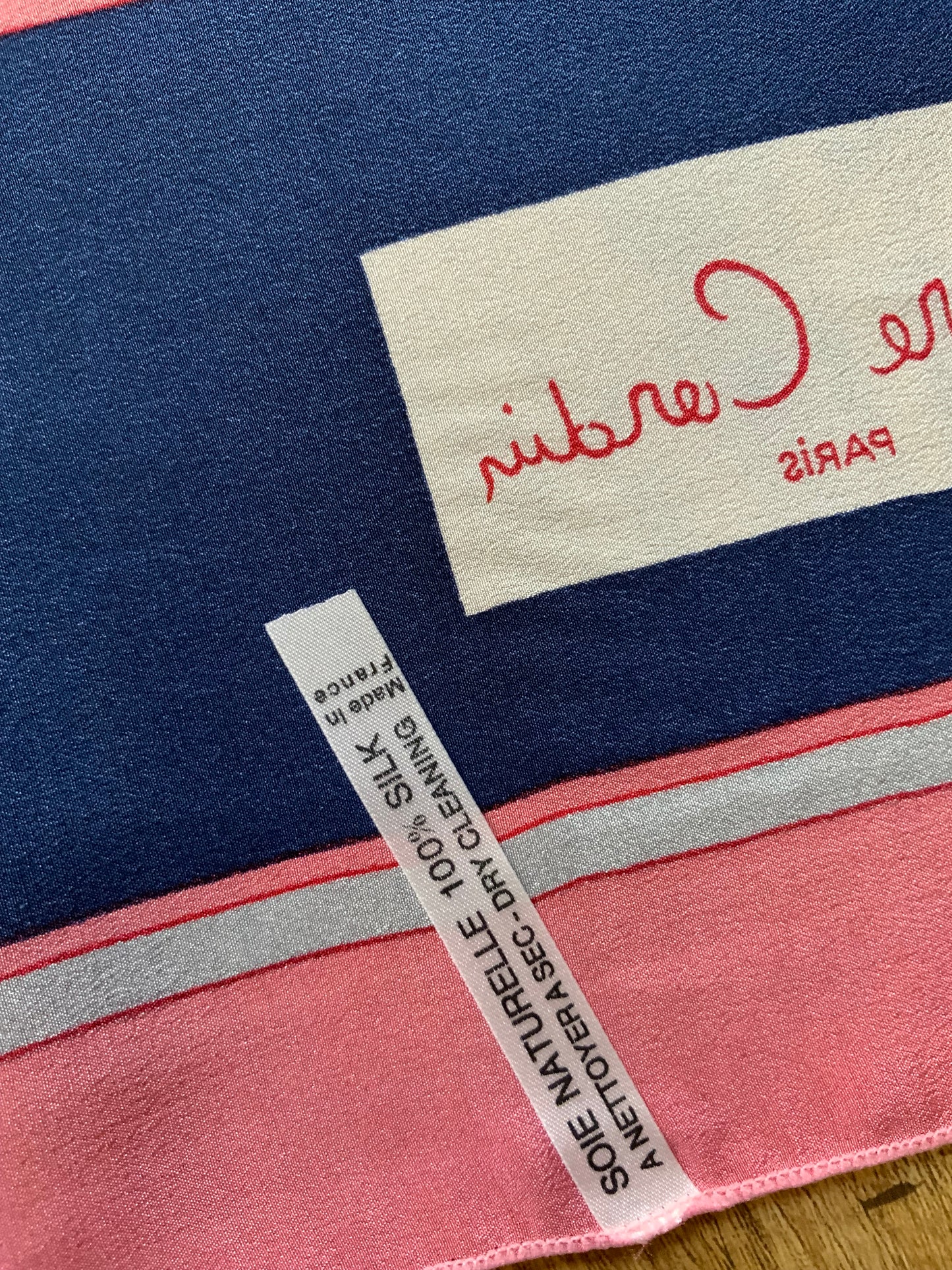 Foulard Pierre Cardin Soie Neuf Vintage 1980-