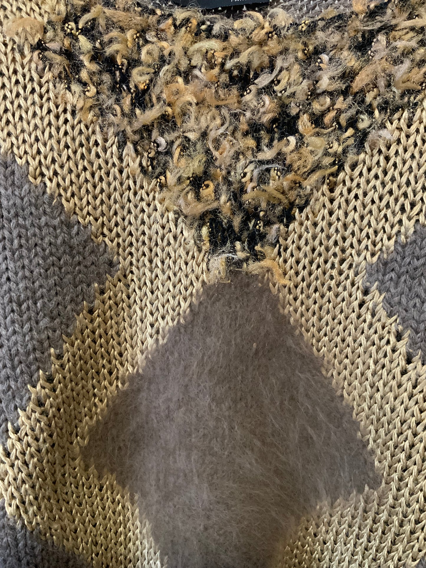 Pull Tricoté Mohair Laine Vintage 1990 - T50 maxi.