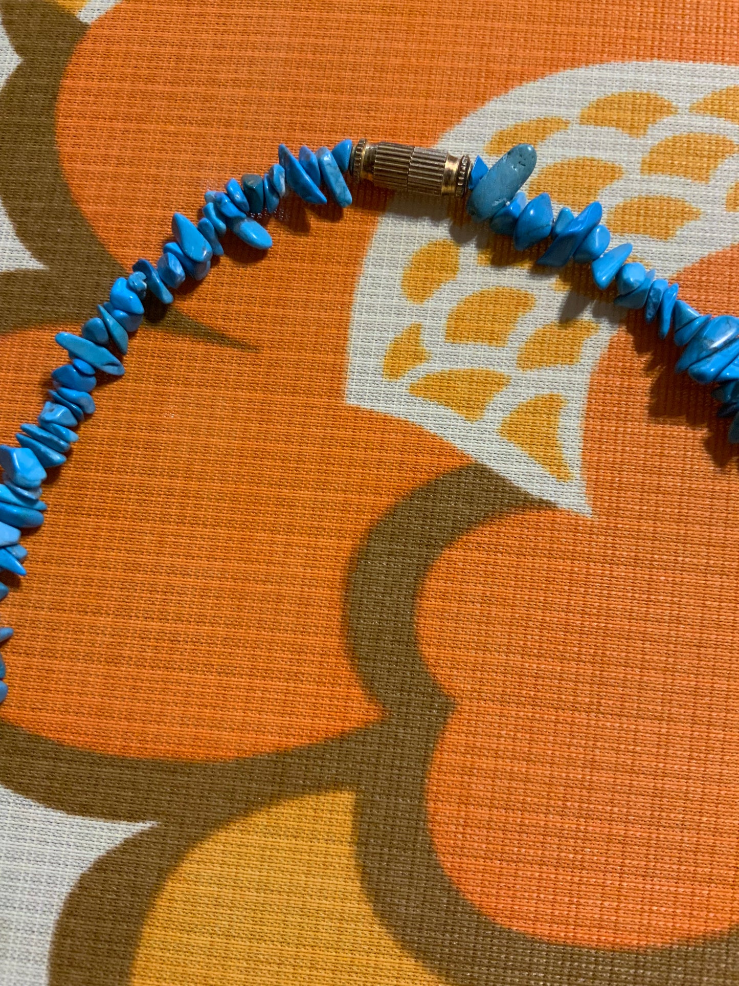 Collier Ancien Pierres de turquoise Vintage Authentique