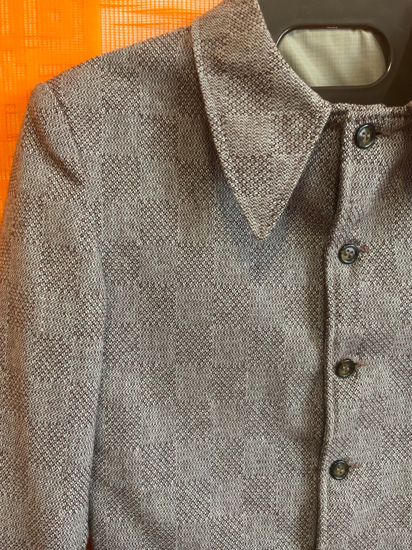 Sublime Tailleur Flare- Pelle à tartes Vintage 1970 Deadstock - T32