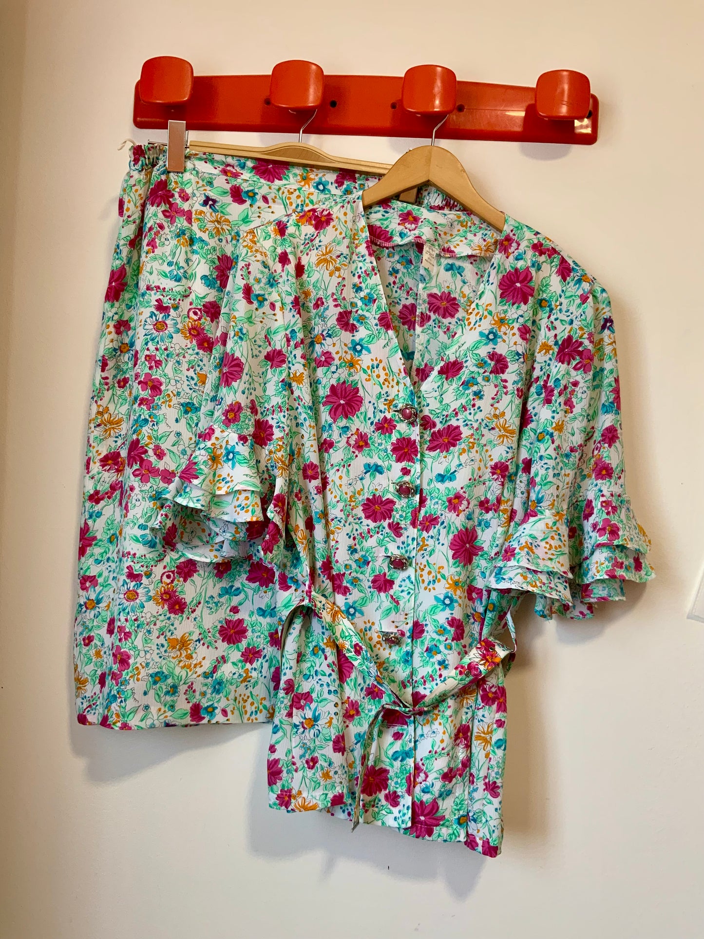 Ensemble à fleurs Vintage Chic France - T46/48-
