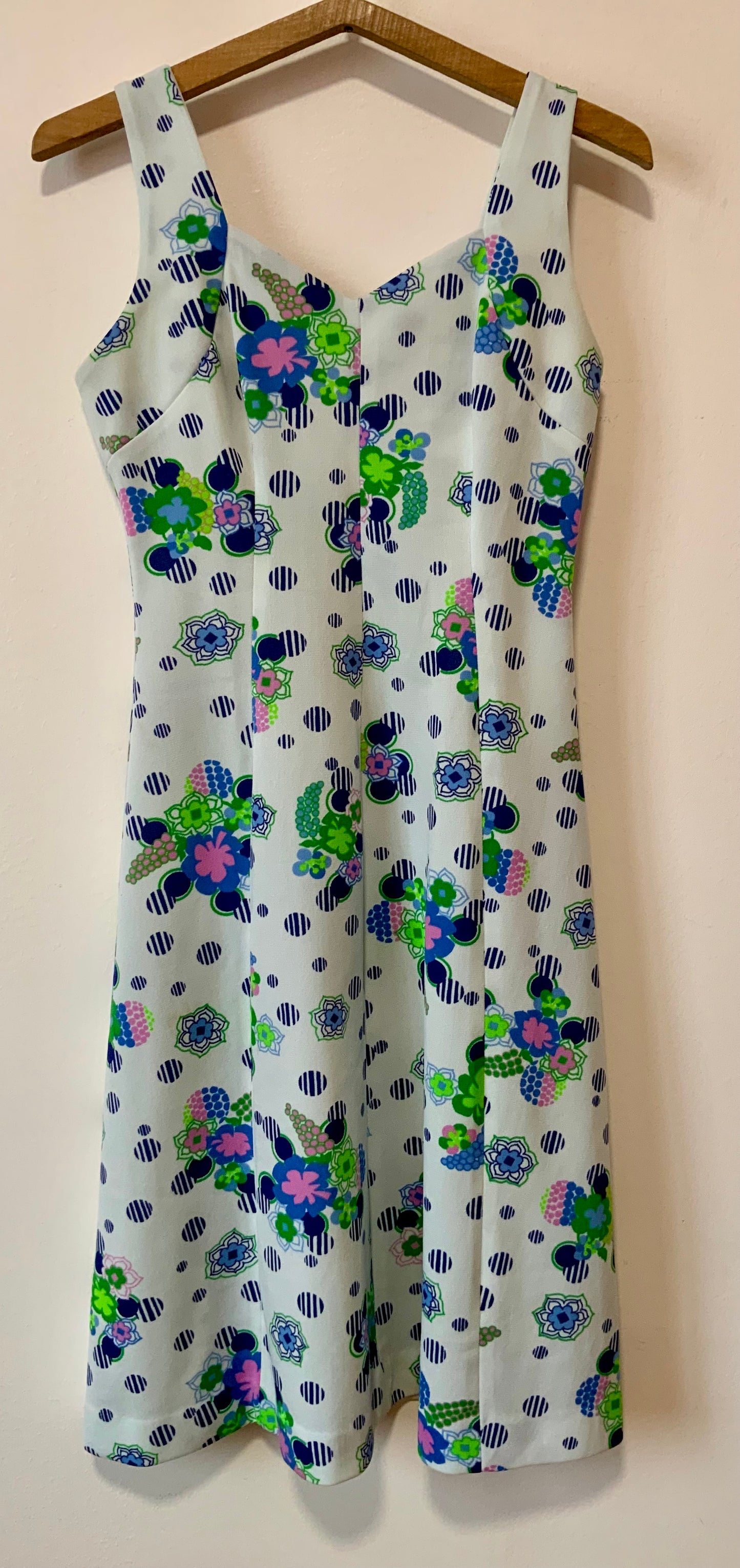 Robe à fleurs Vintage 1970-T38/40