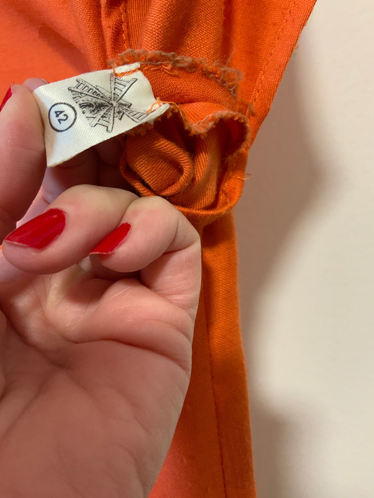 Robe Orange Création Vintage 1980/90