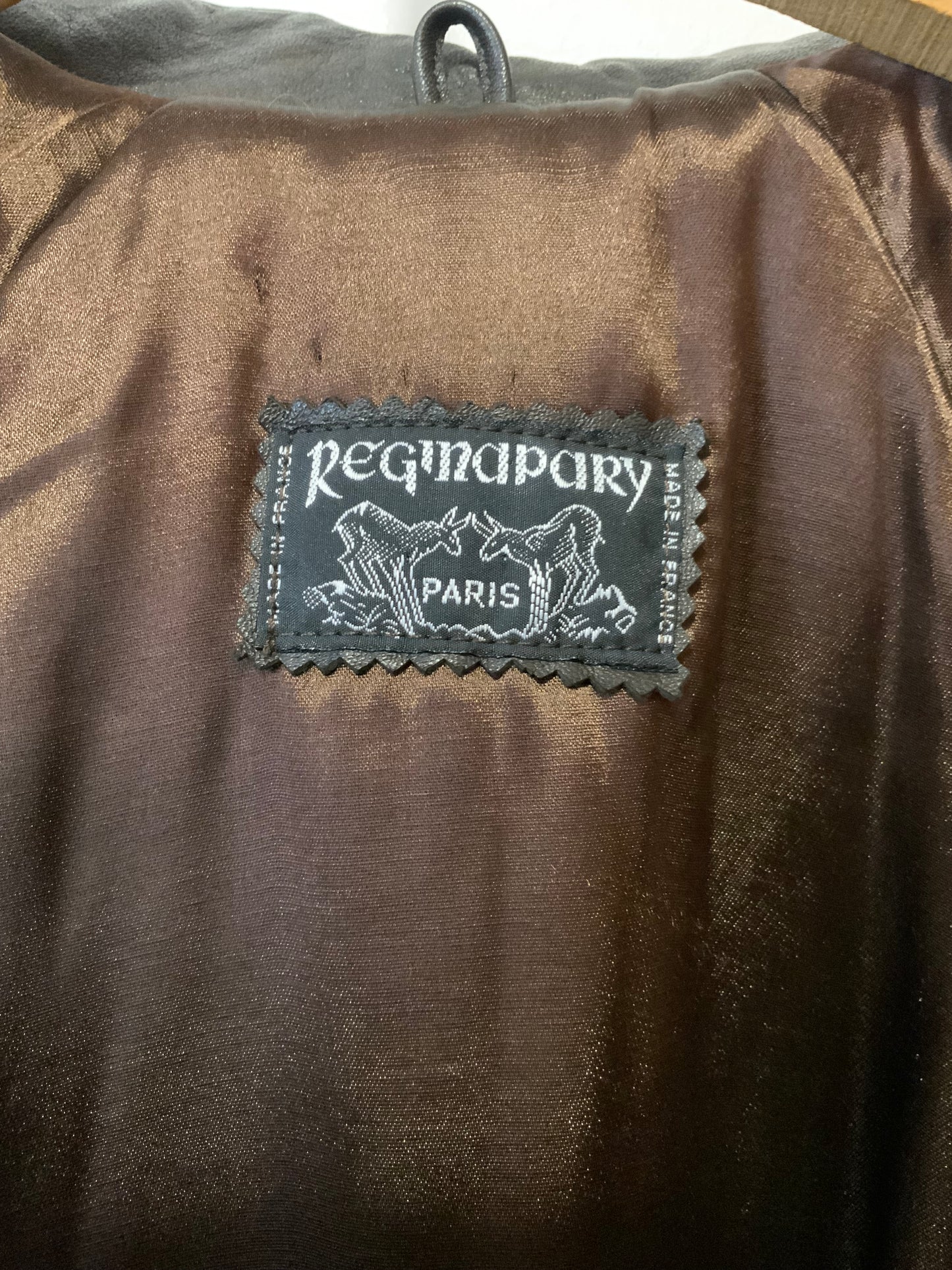 Manteau Élégant Cuir Daim Vintage Élégance 1980-90- T44.