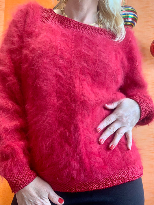 Anny Blatt Elegance Pull tricoté Main Vintage 1990- T42/44