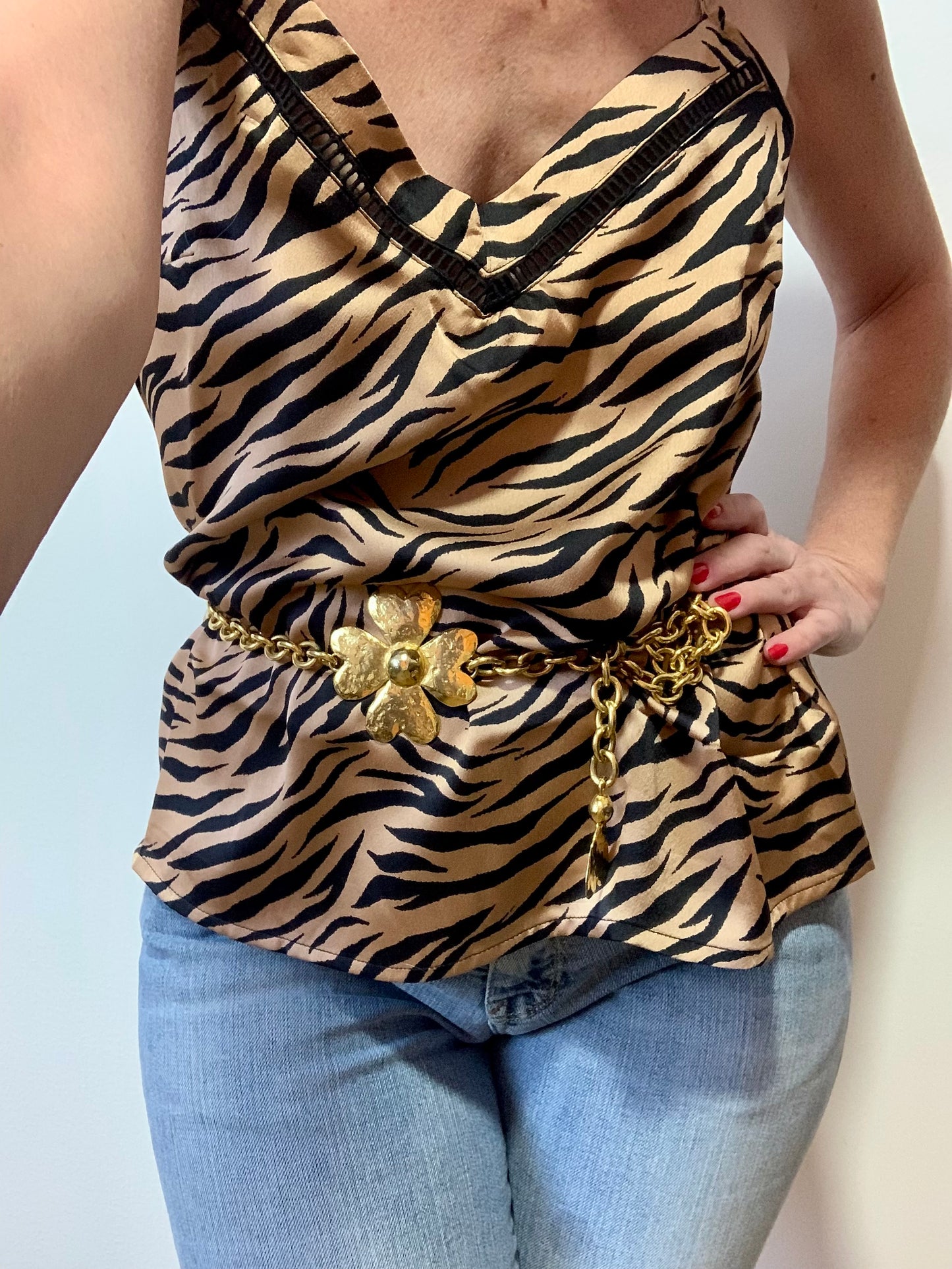 Ceinture chaine métal Sonia Rykiel Vintage 1990