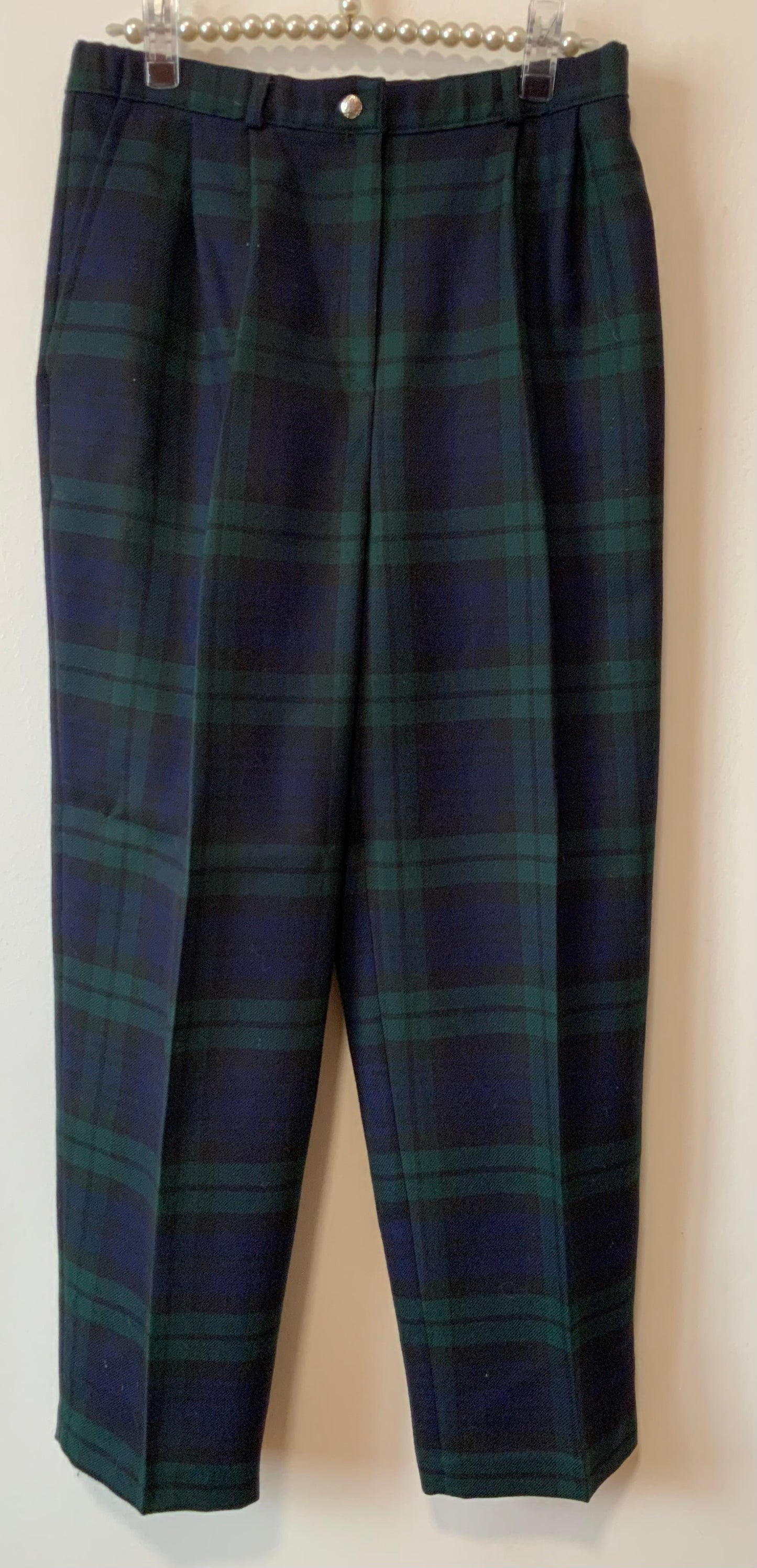 Tailleur Pantalon Tartan Ecossais pure laine vierge Héritage Scotland Vintage- T42