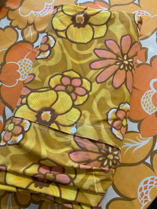 Housse de couette Flowers Power Vintage 1970 - 1 personne.