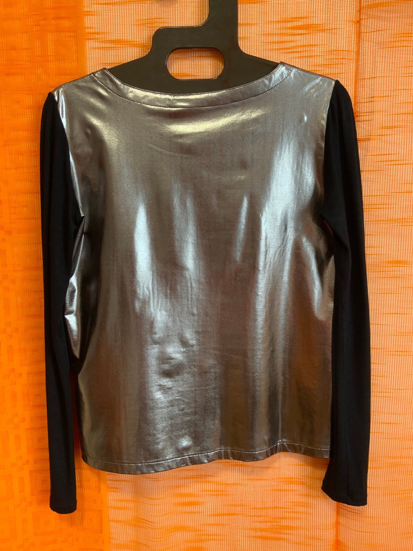 Top Courrèges Visage argenté Vintage- Original Rare- T40 maxi.