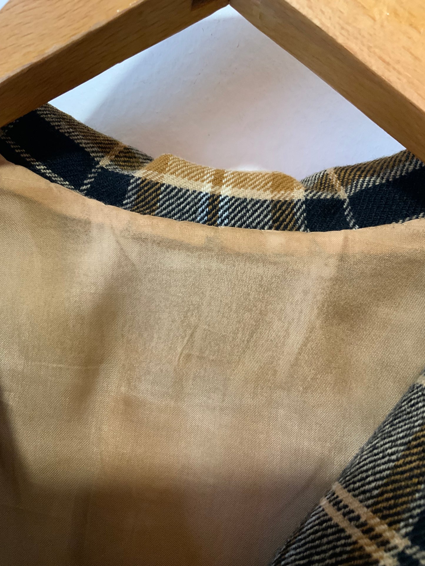 Robe à carreaux Pépite 1970 belle confection Vintage- T38.