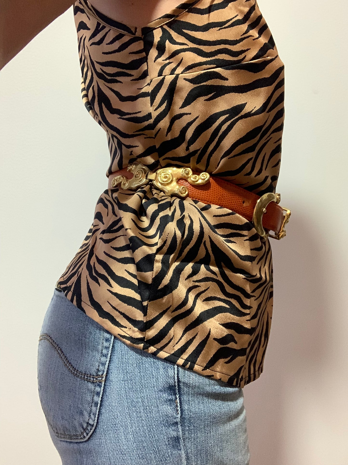 Ceinture France Effel Vintage Cuir