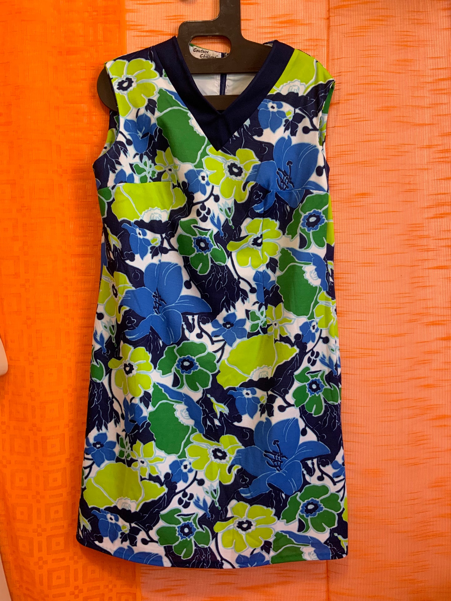 Robe a fleurs Vintage 1970 Confection main- T50