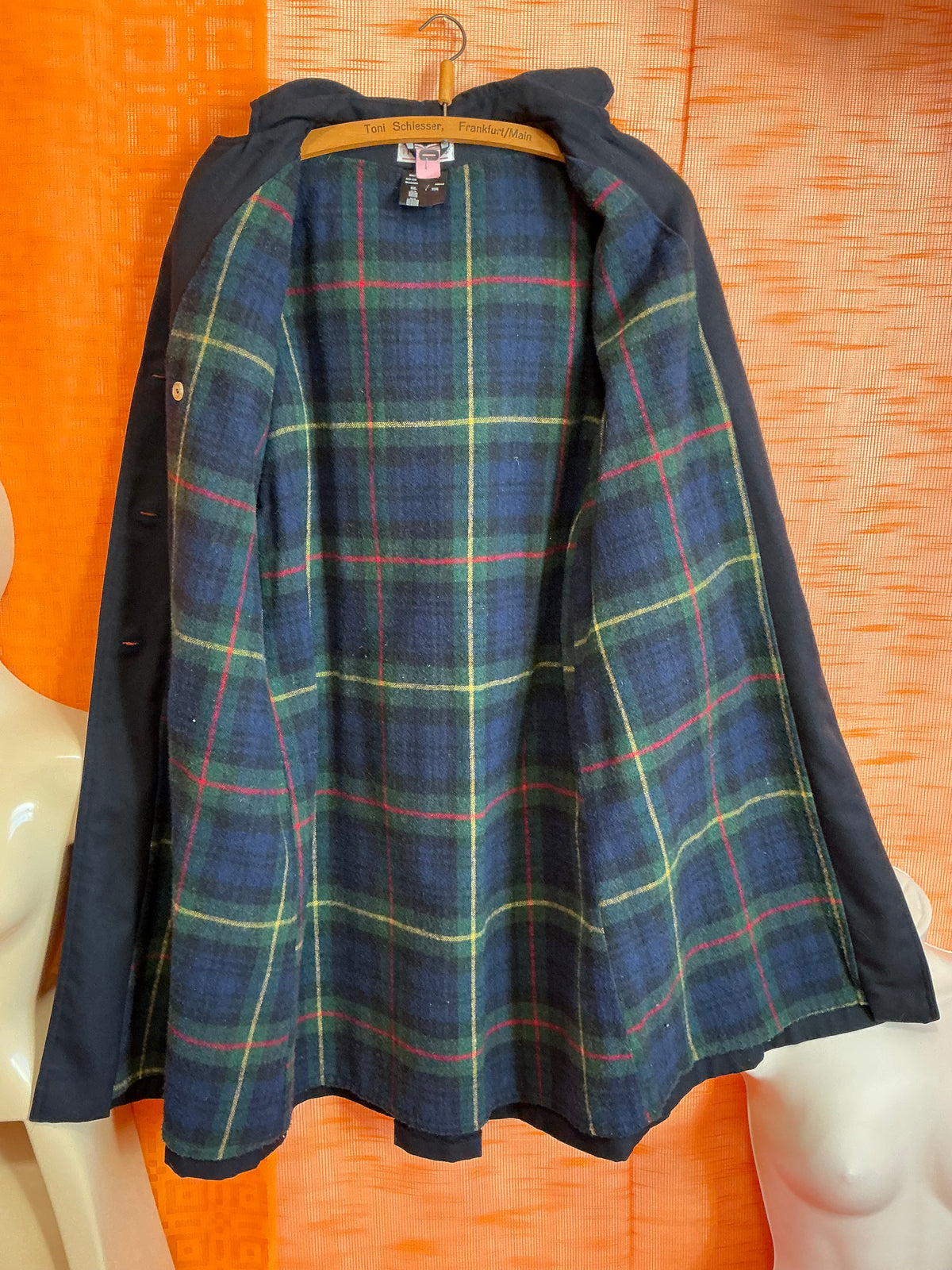 Trench Ecossais Le Printemps Paris Vintage 1980- T38/40