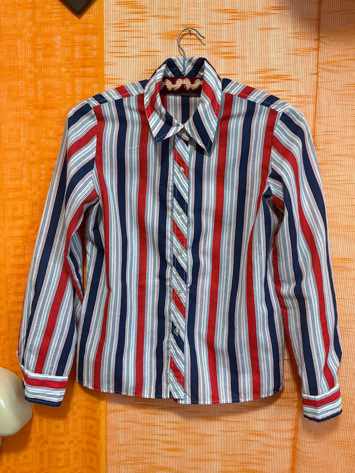 Chemisier Chic à rayures Vintage 1980- T38