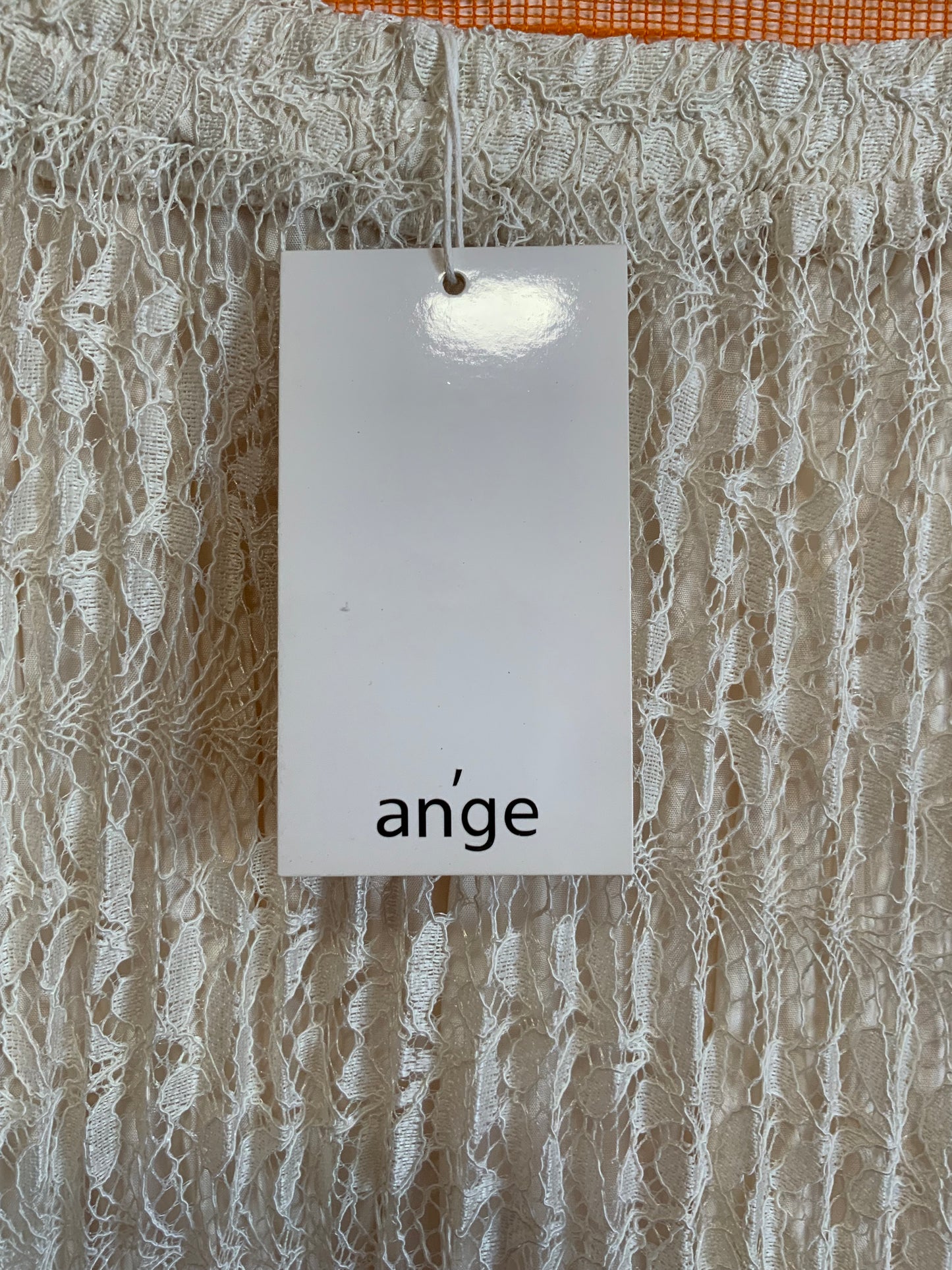 Jupe plissée Neuve Longue Vintage 1990 Ange - Dentelle fleurs - TUnique.