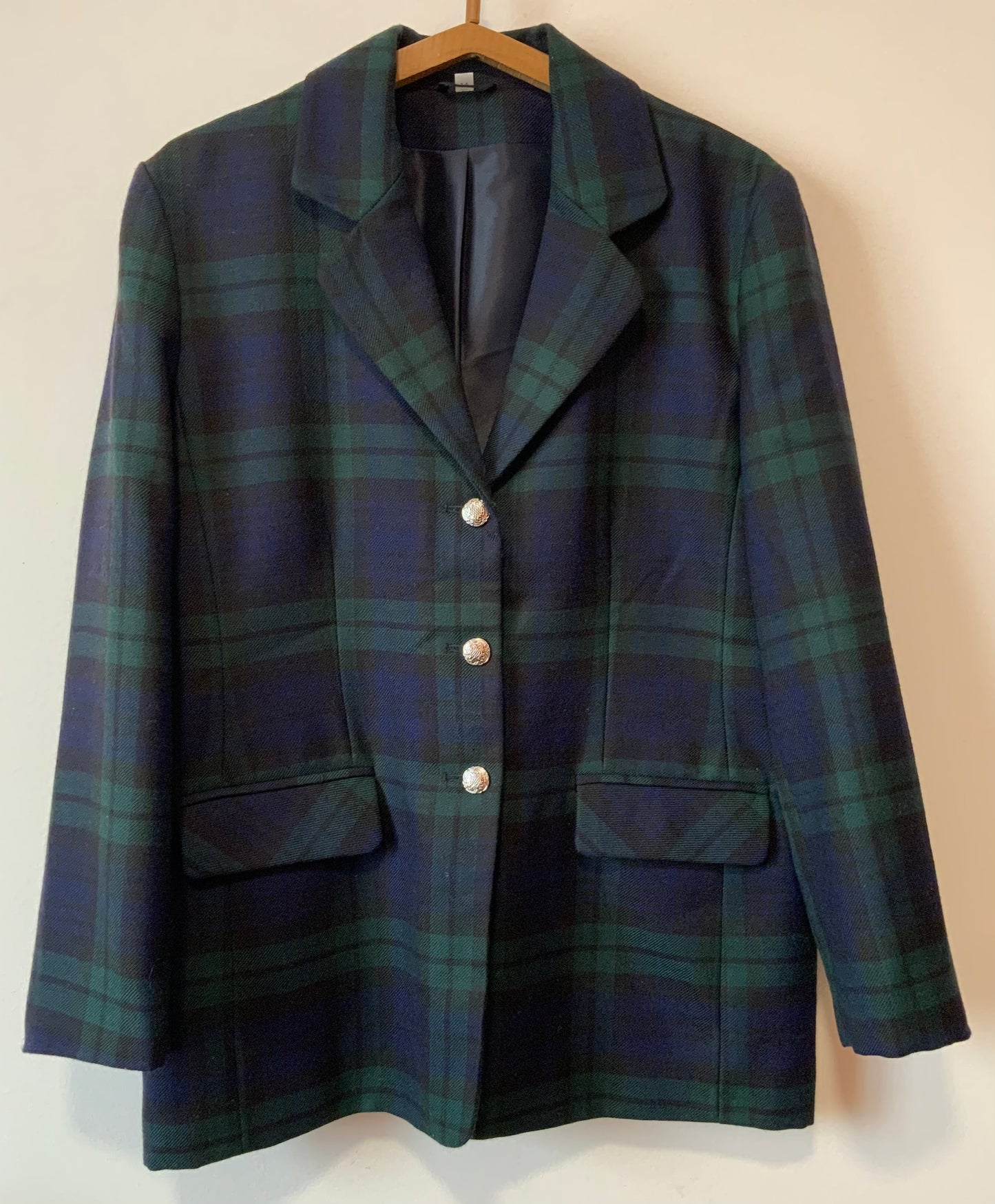 Tailleur Pantalon Tartan Ecossais pure laine vierge Héritage Scotland Vintage- T42
