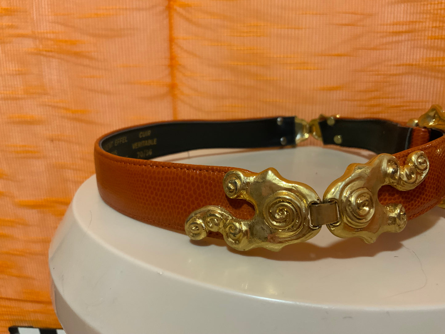 Ceinture France Effel Vintage Cuir