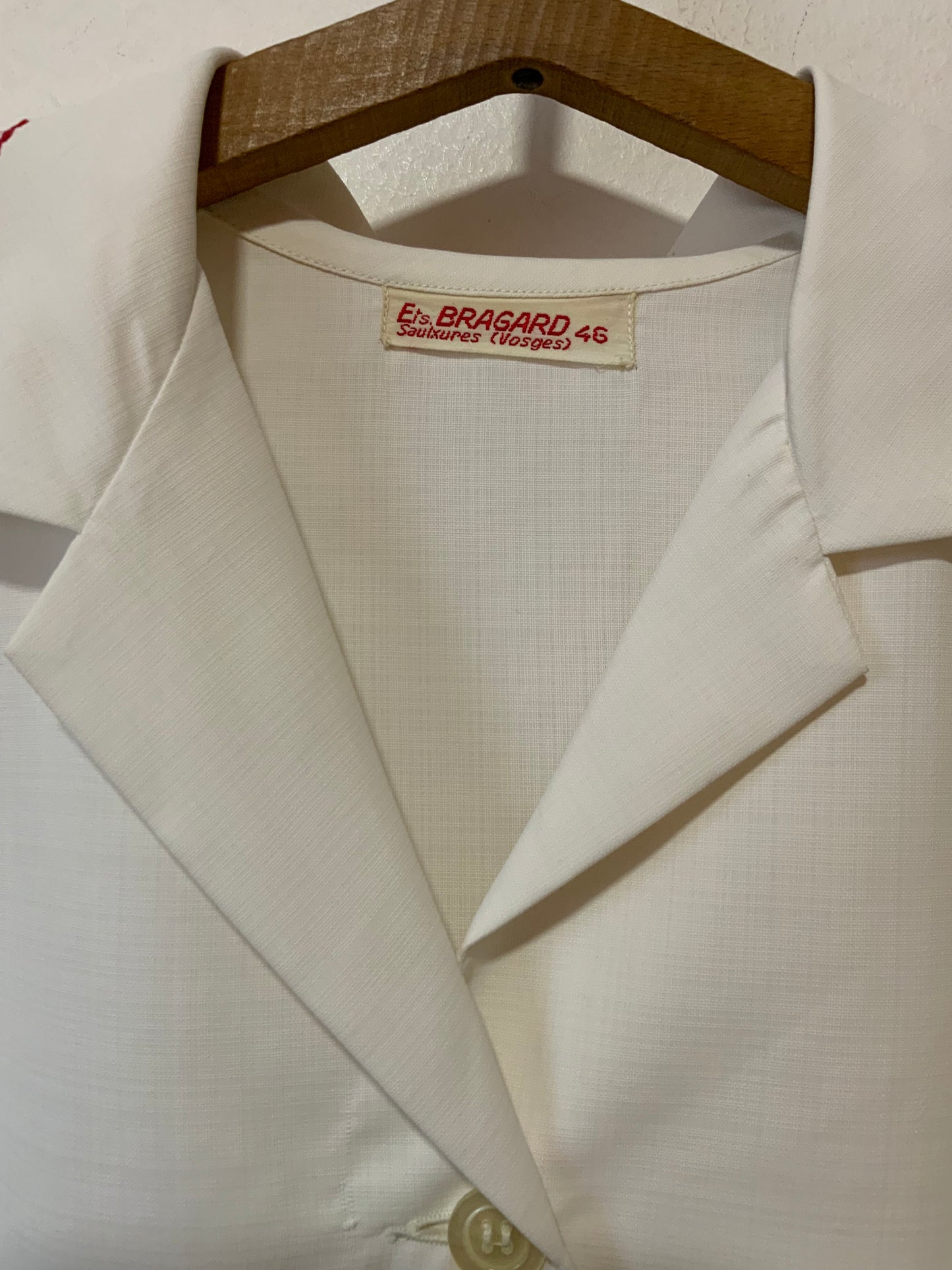 Robe blouse Nylon avec liserés Vintage 1970- T40-