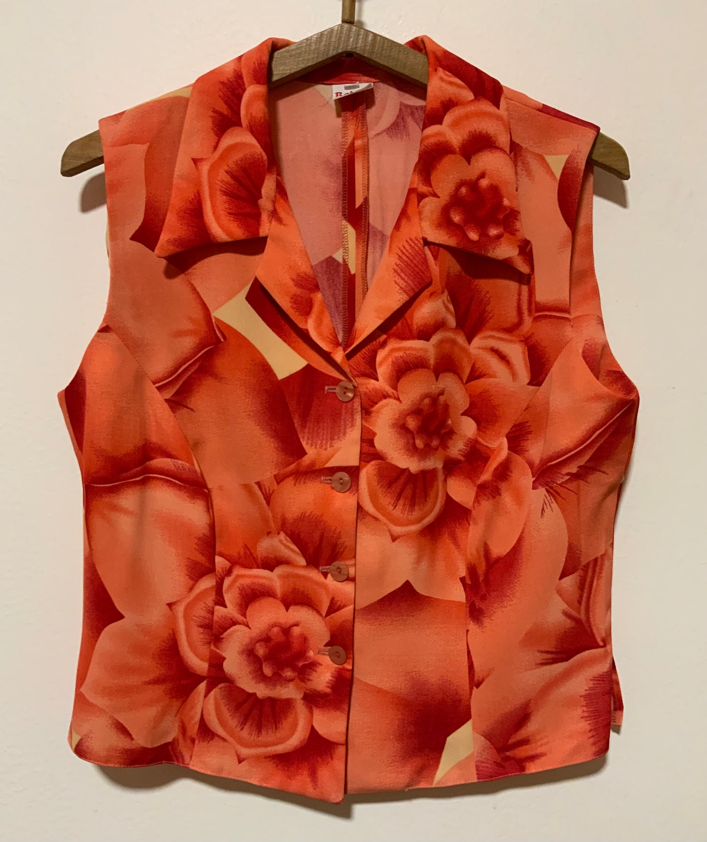 Chemisier a fleurs Vintage 1990- Roma Collection  - T42