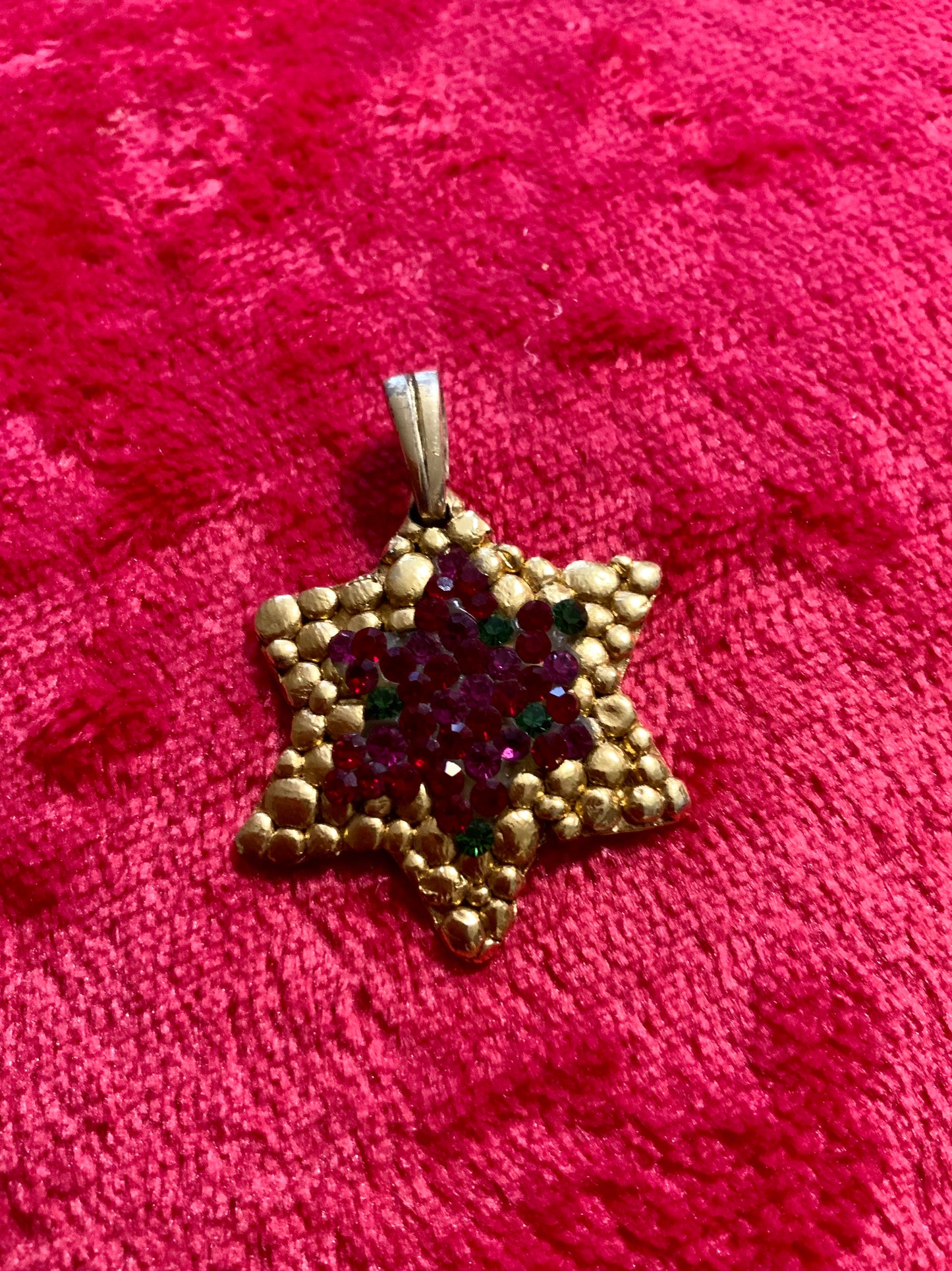 Étoile Strass Pendentif Haut de gamme Jacky de G. Vintage Chic-