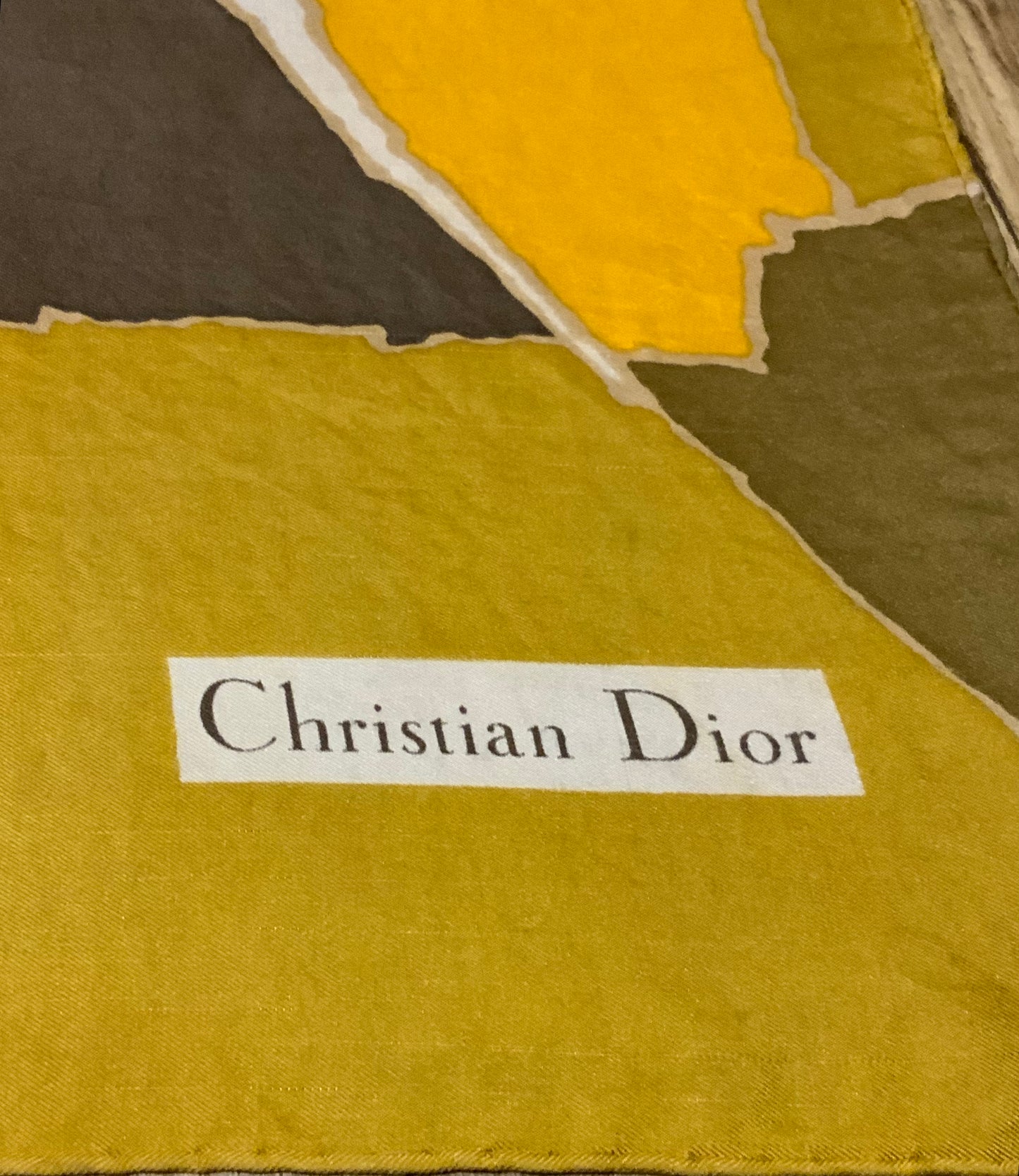 Foulard Carré Soie Christian Dior Ancien