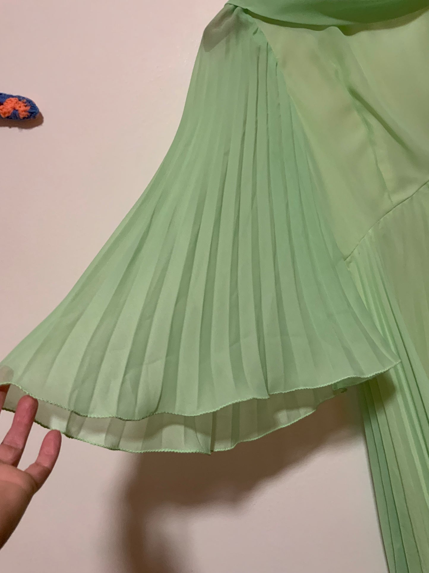Robe incroyable Plissée Création Main 1960/70 Vintage- T30/32